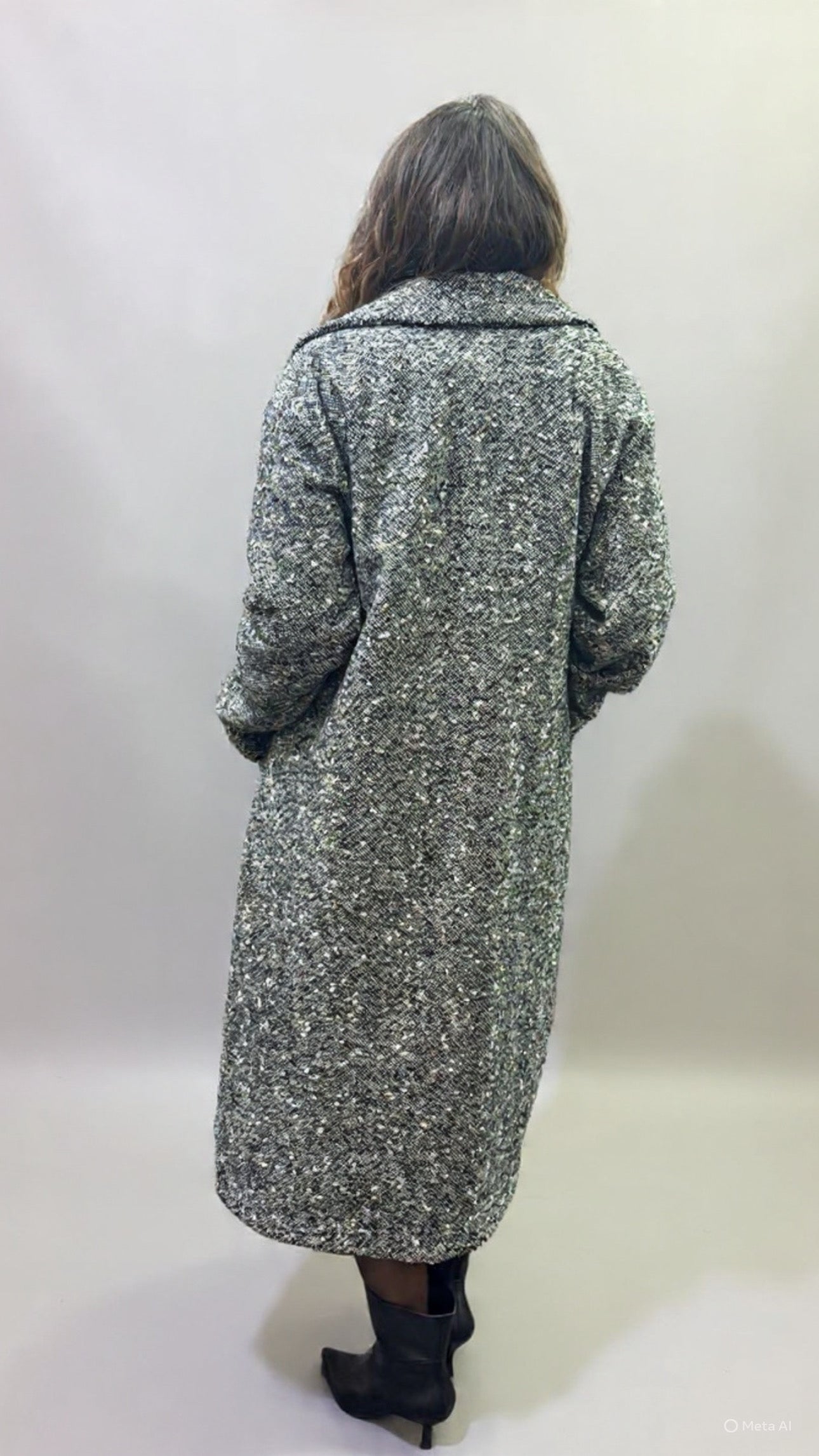 Cappotto lungo sale e pepe