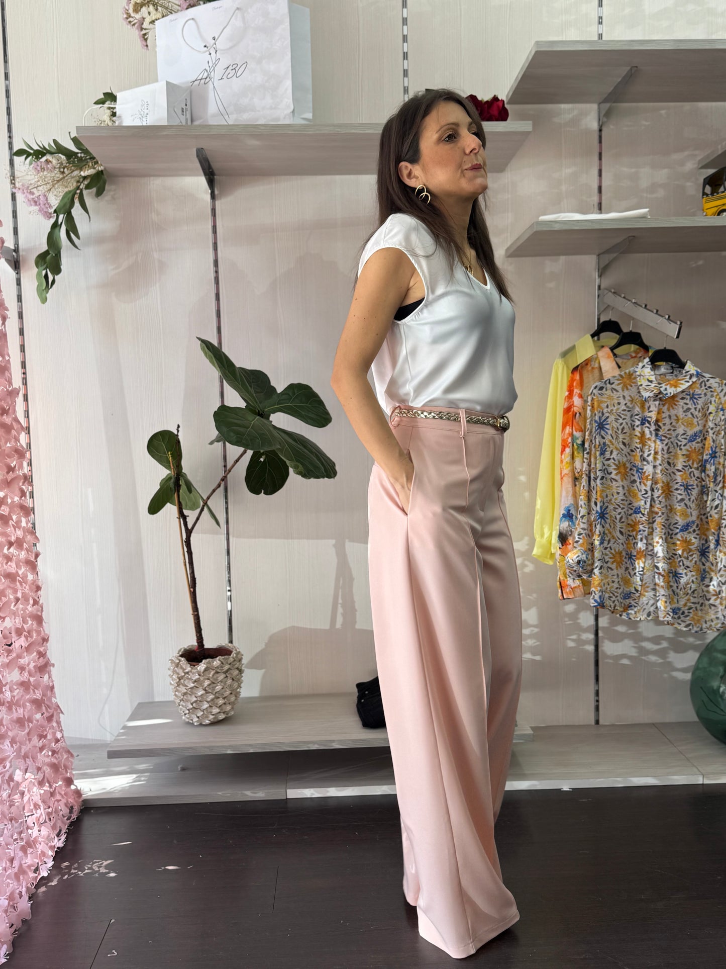Pantalone Chantal Rosa