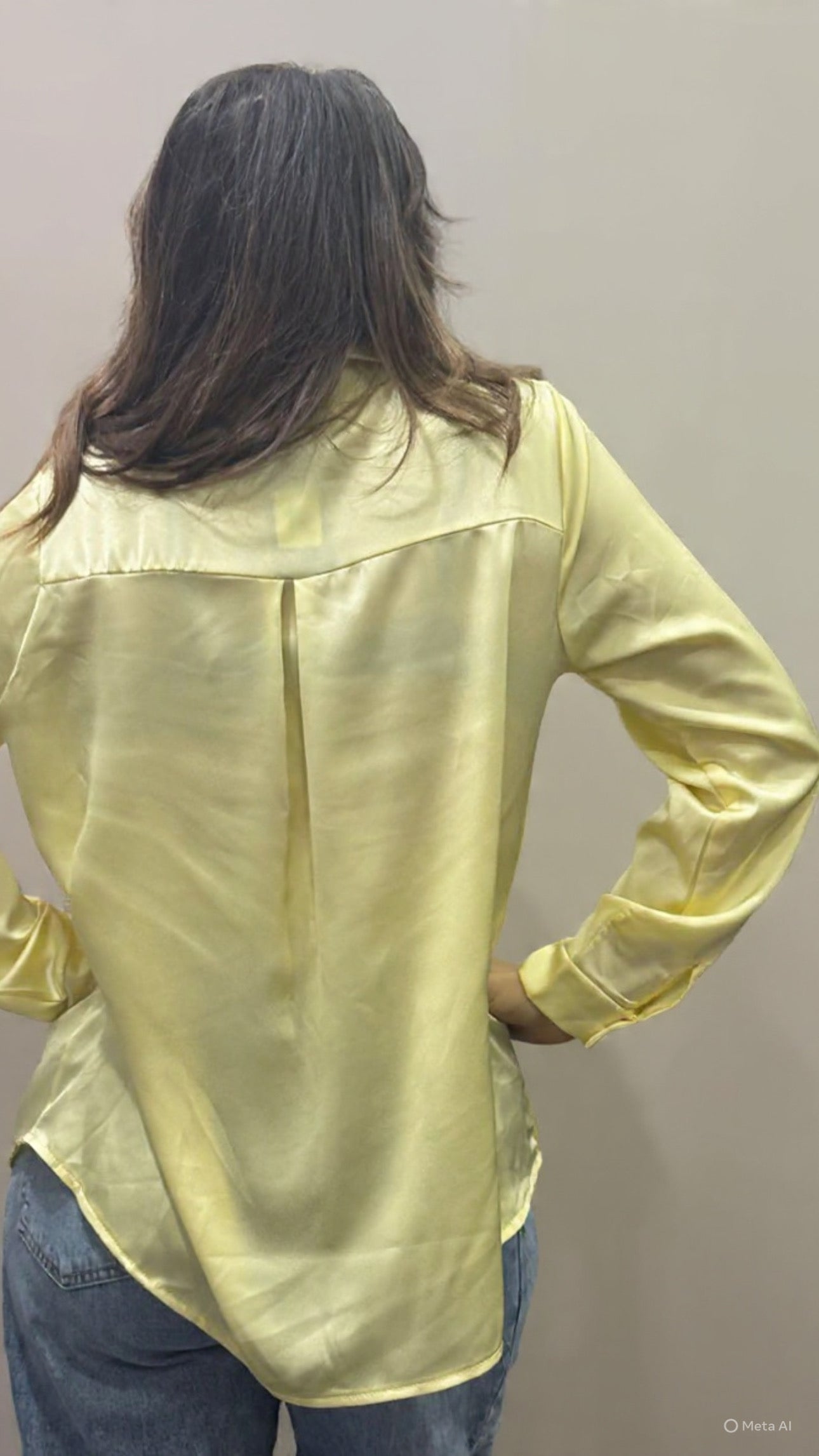 Camicia gialla basic