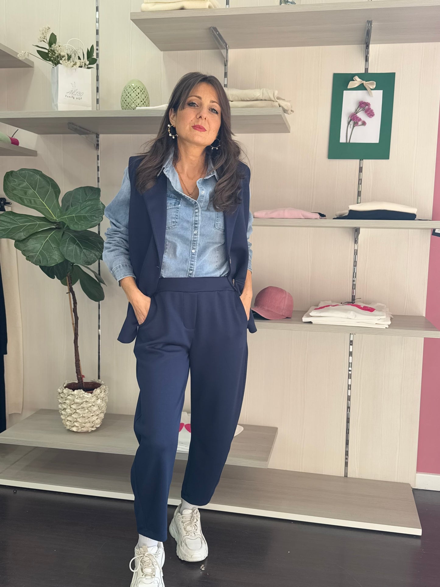 Pantalone Aosta blu
