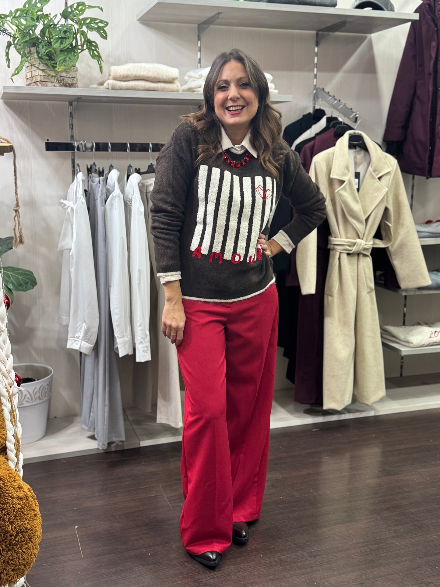 Maglioncino cioccolato Amour