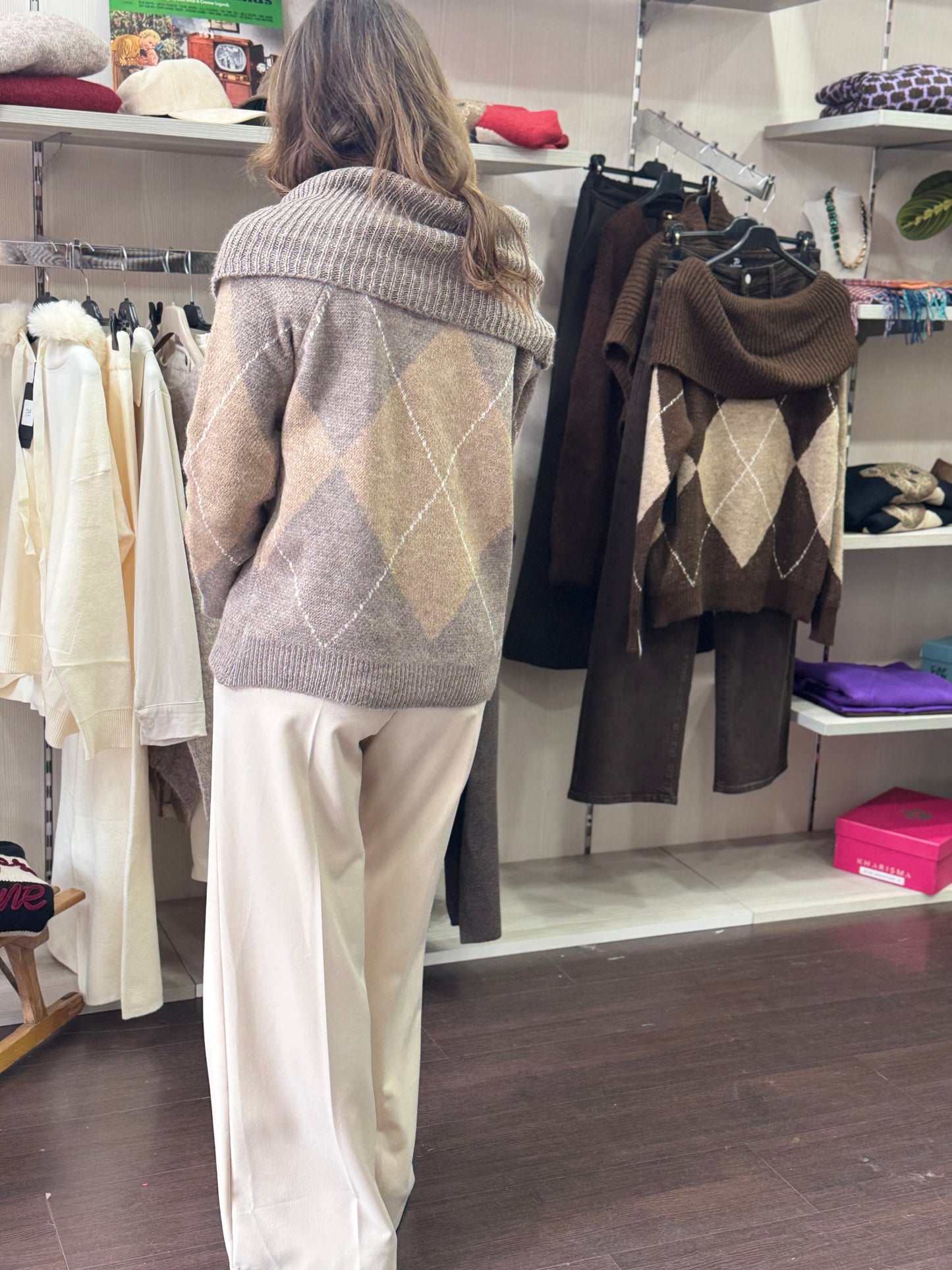 Maglioncino Venezuela tortora