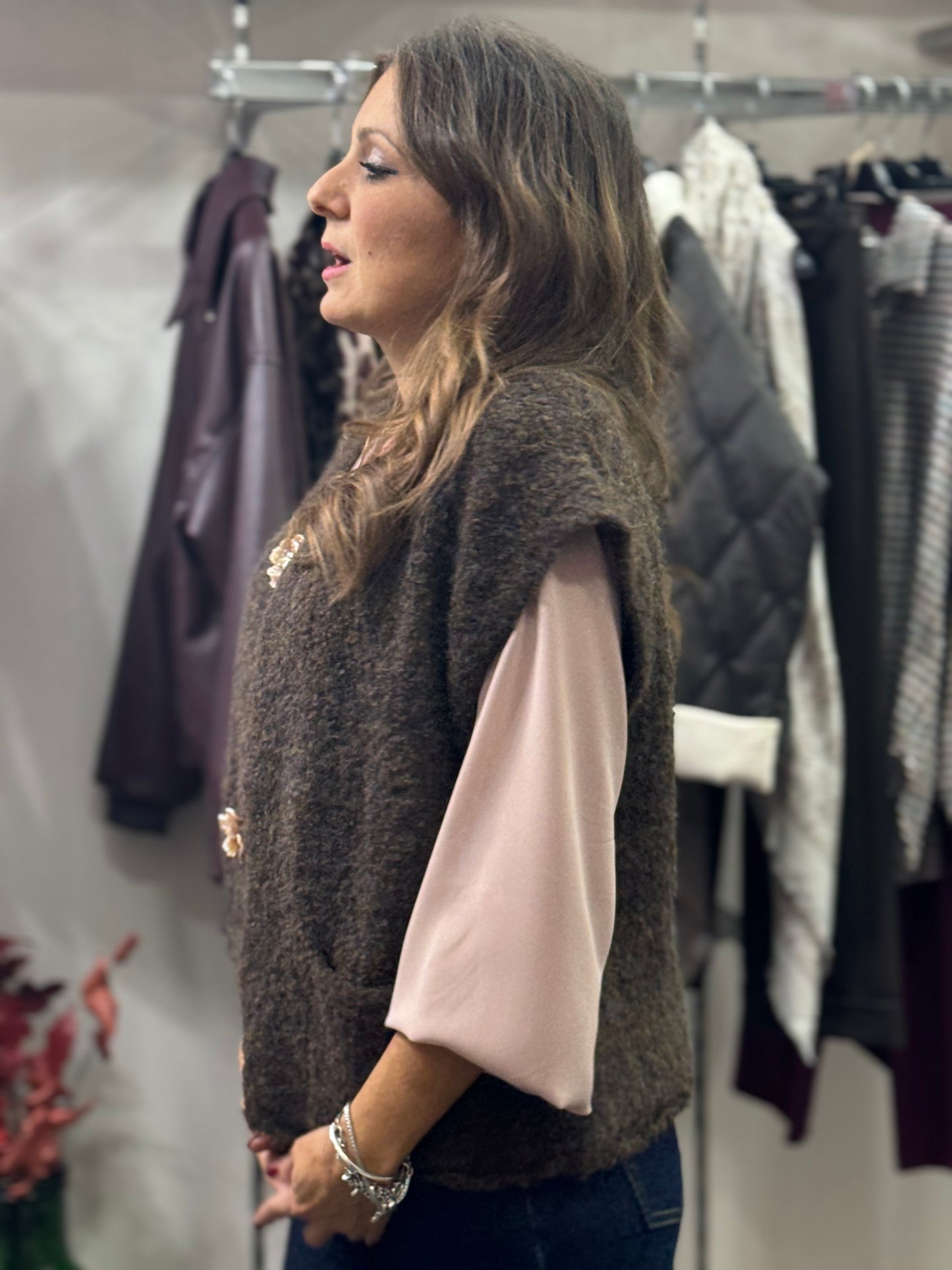 Gilet Chicago cioccolato