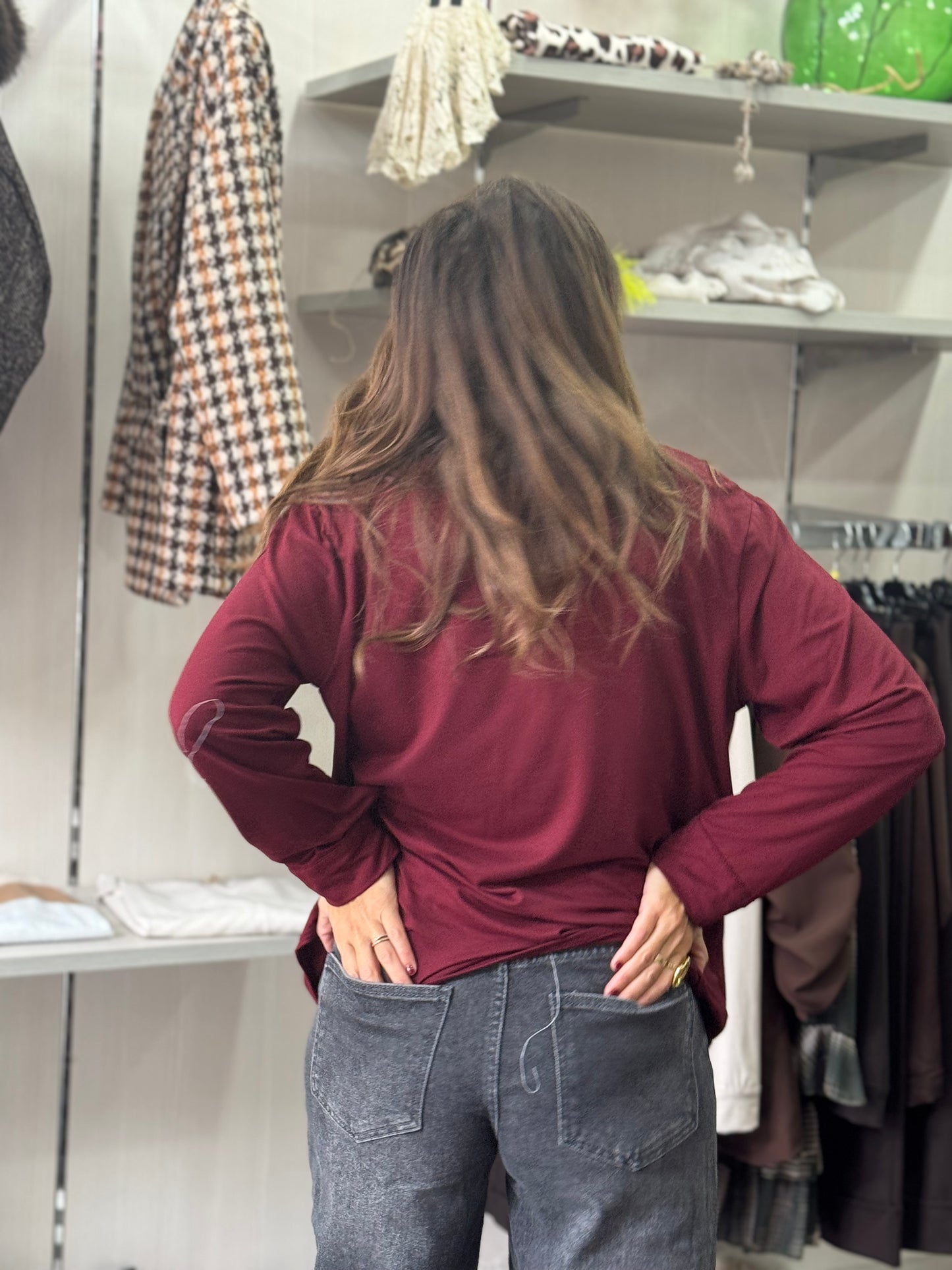 Camicia Ferrara bordeaux
