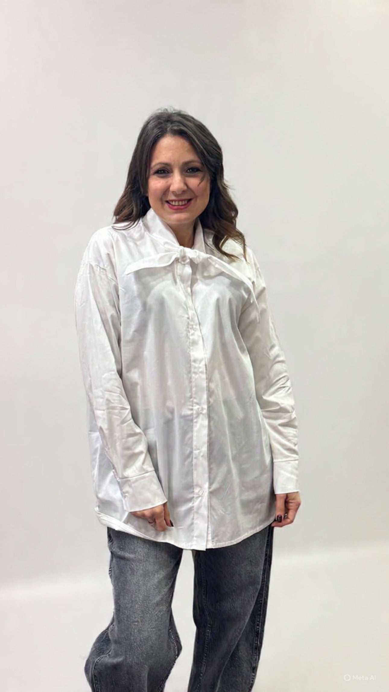 Camicia bianca cotone