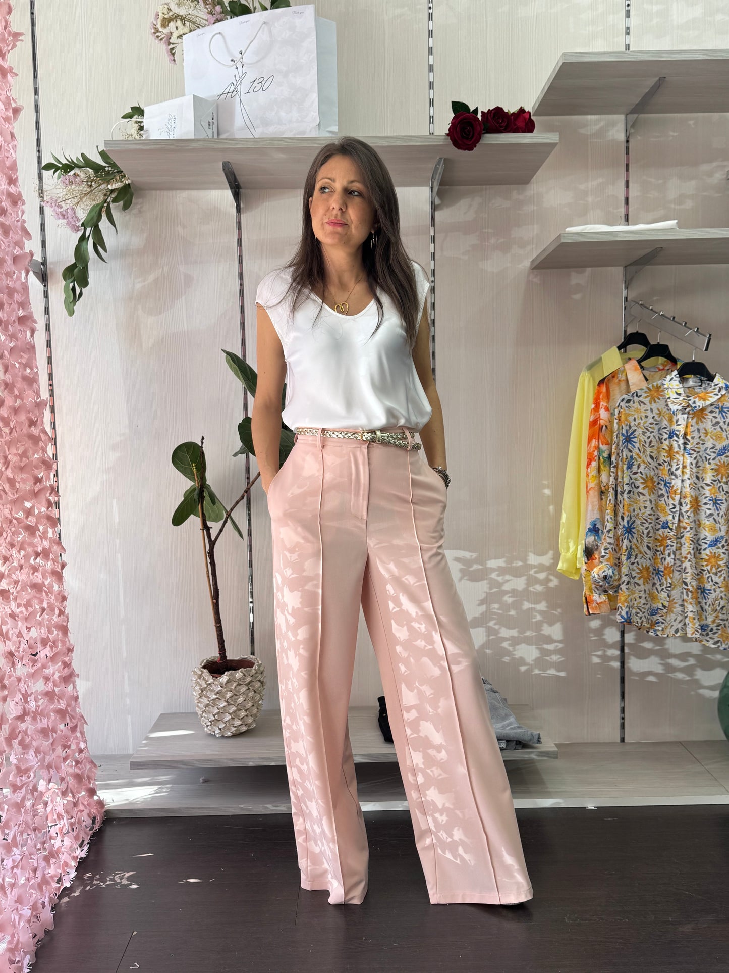 Pantalone Chantal Rosa