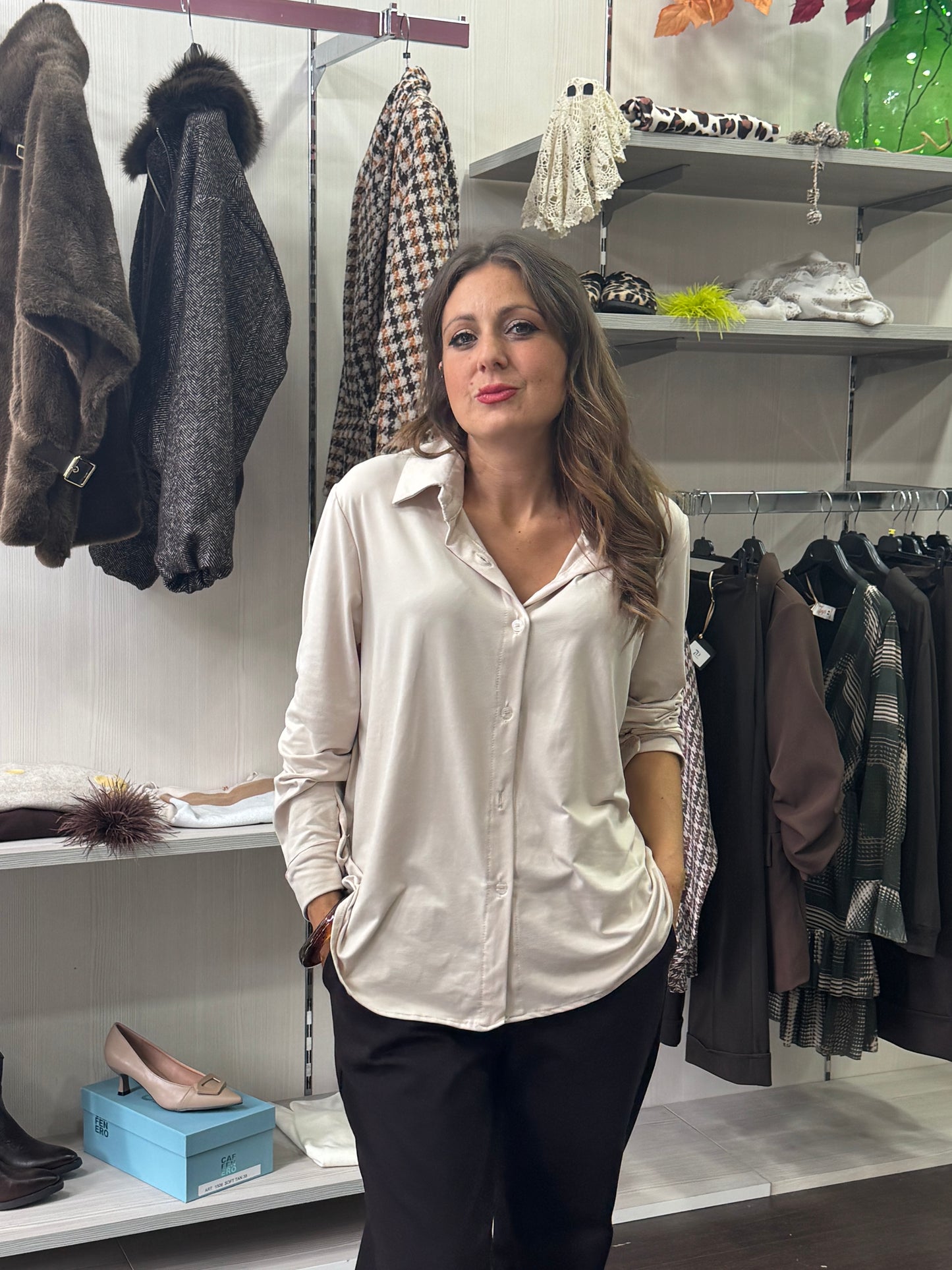 Camicia Ferrara sabbia