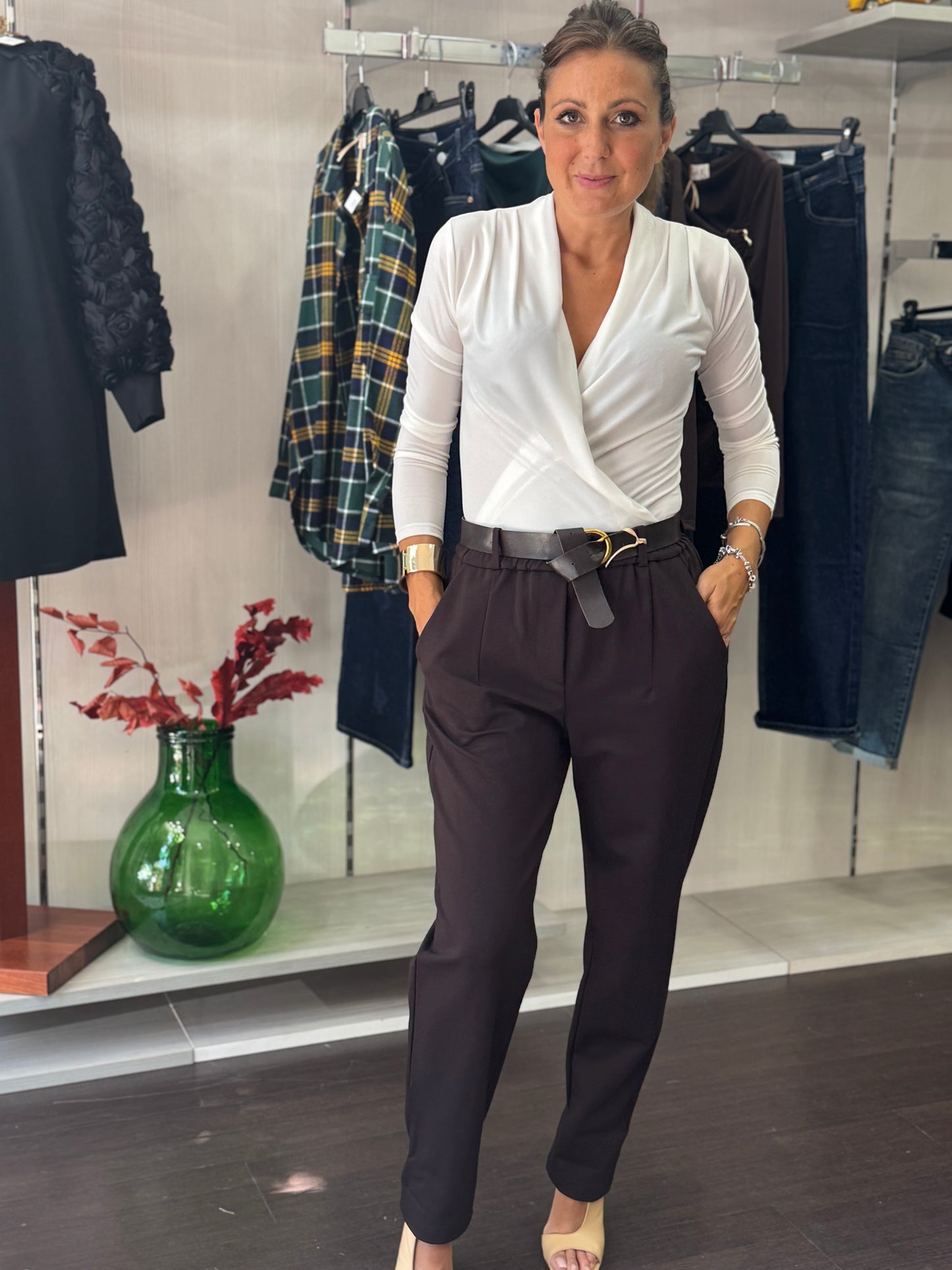 Pantalone Yoga cioccolato