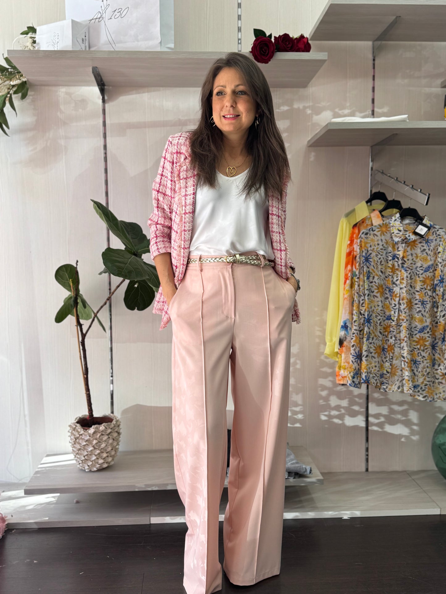 Pantalone Chantal Rosa