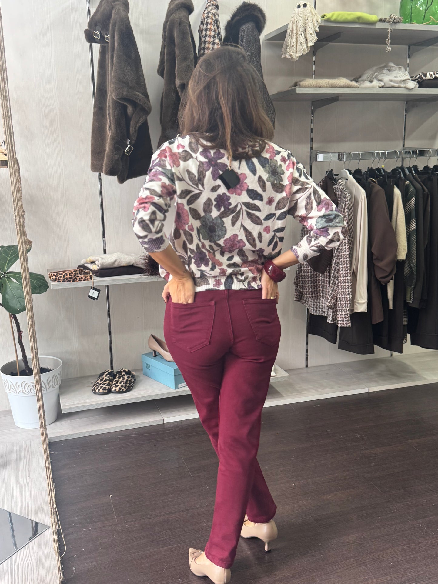 Pantalone Trilly Bordeaux
