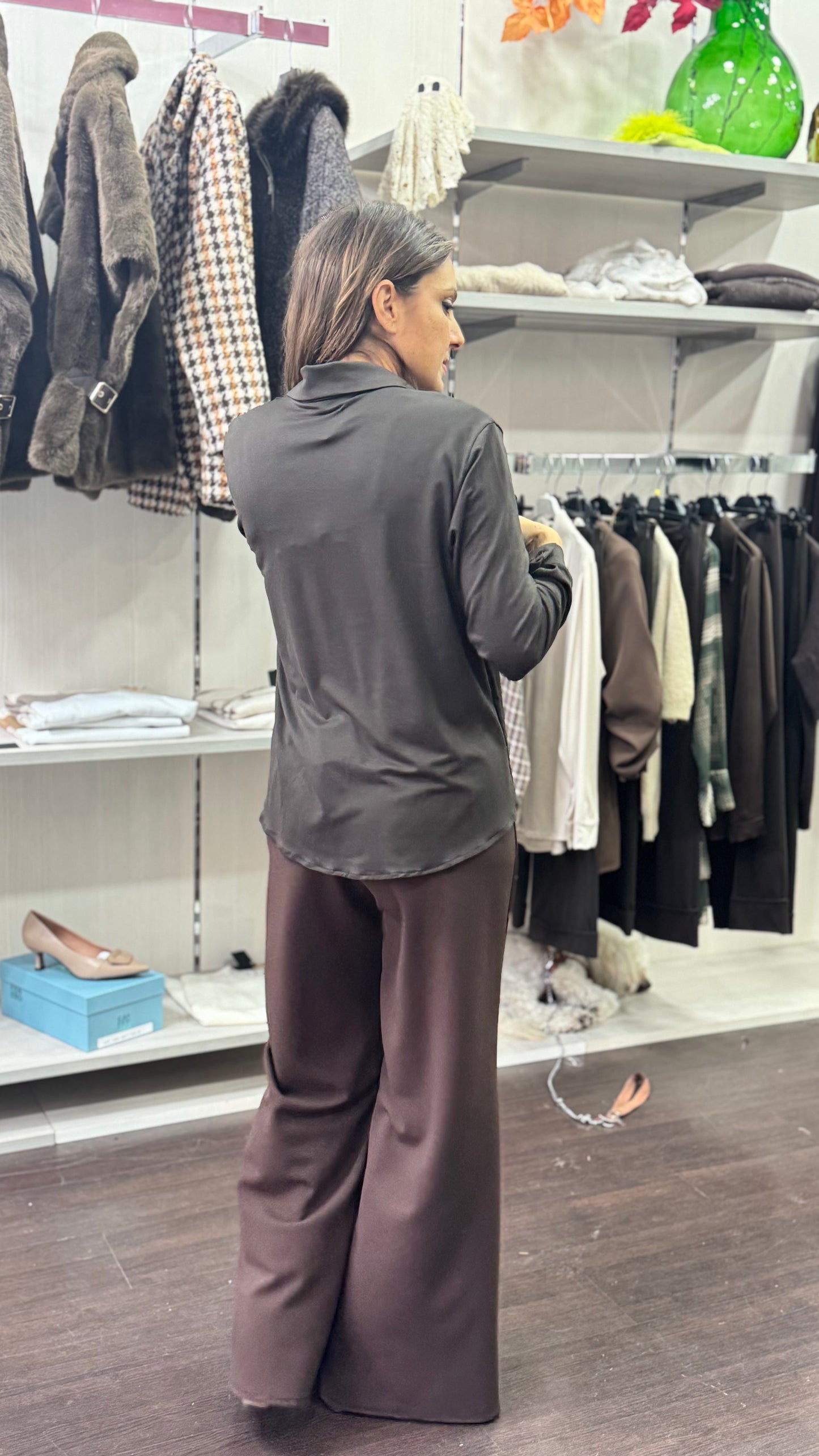 Camicia Ferrara cioccolato