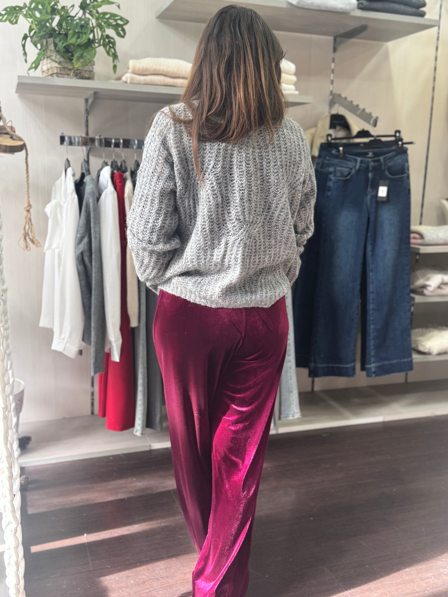 Maglioncino Grigio traforato