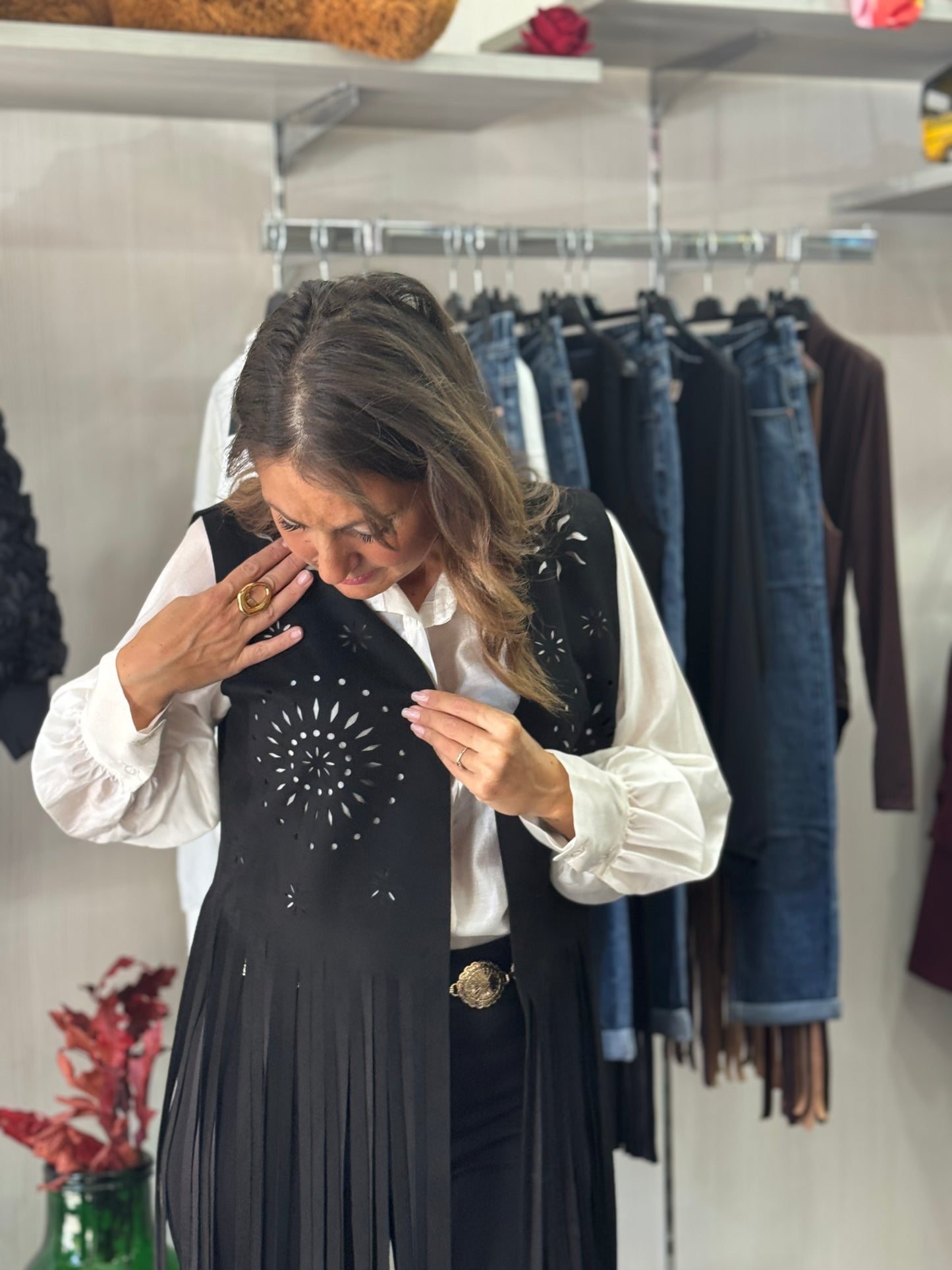 Gilet Texas Nero