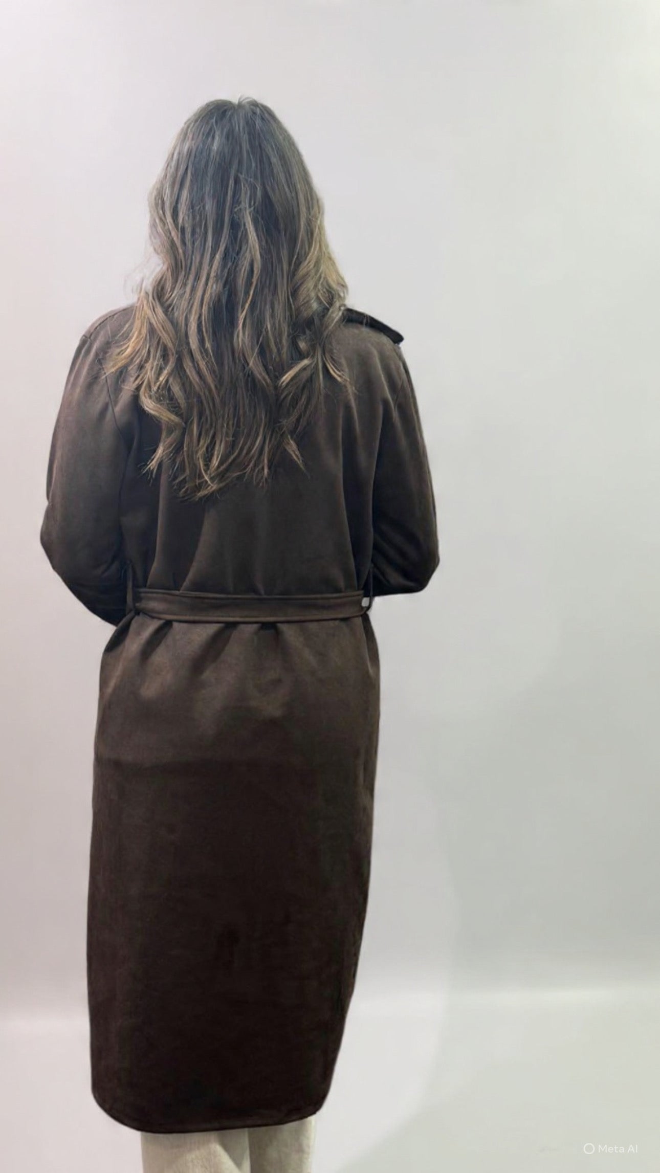 Trench sued cioccolato