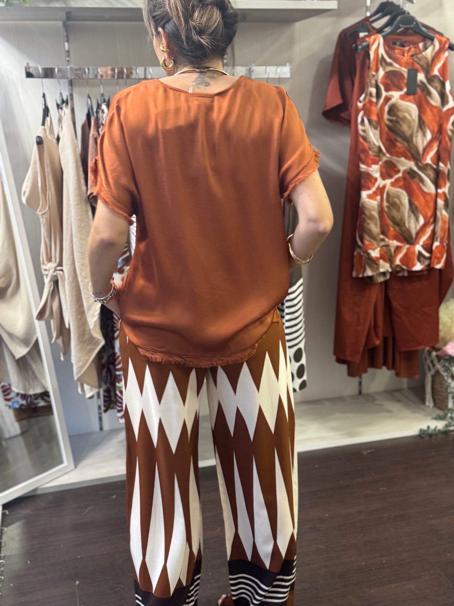Pantalone geometrico