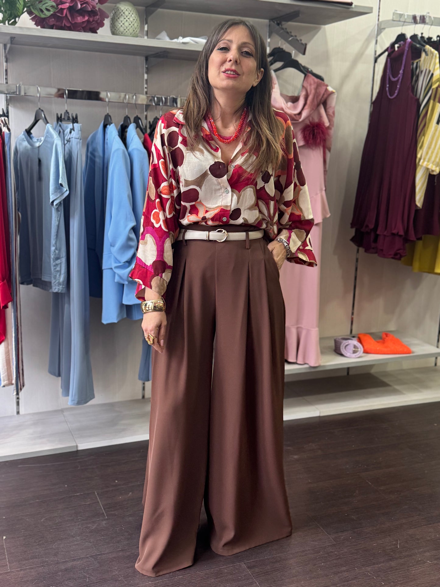Gonna pantalone cady cioccolato
