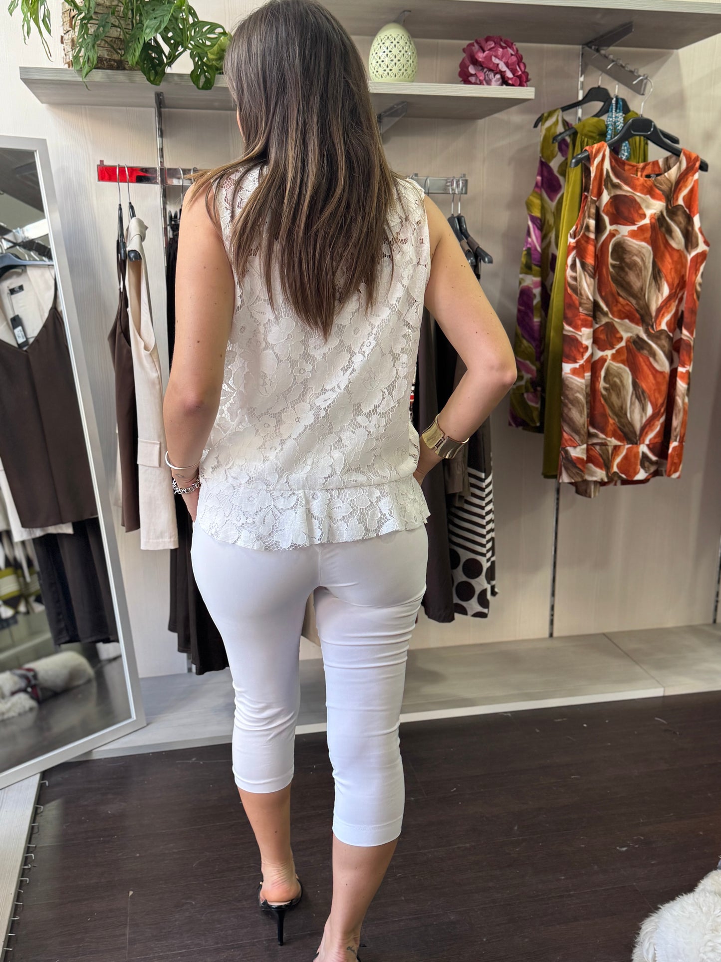 Capri Pants bianco