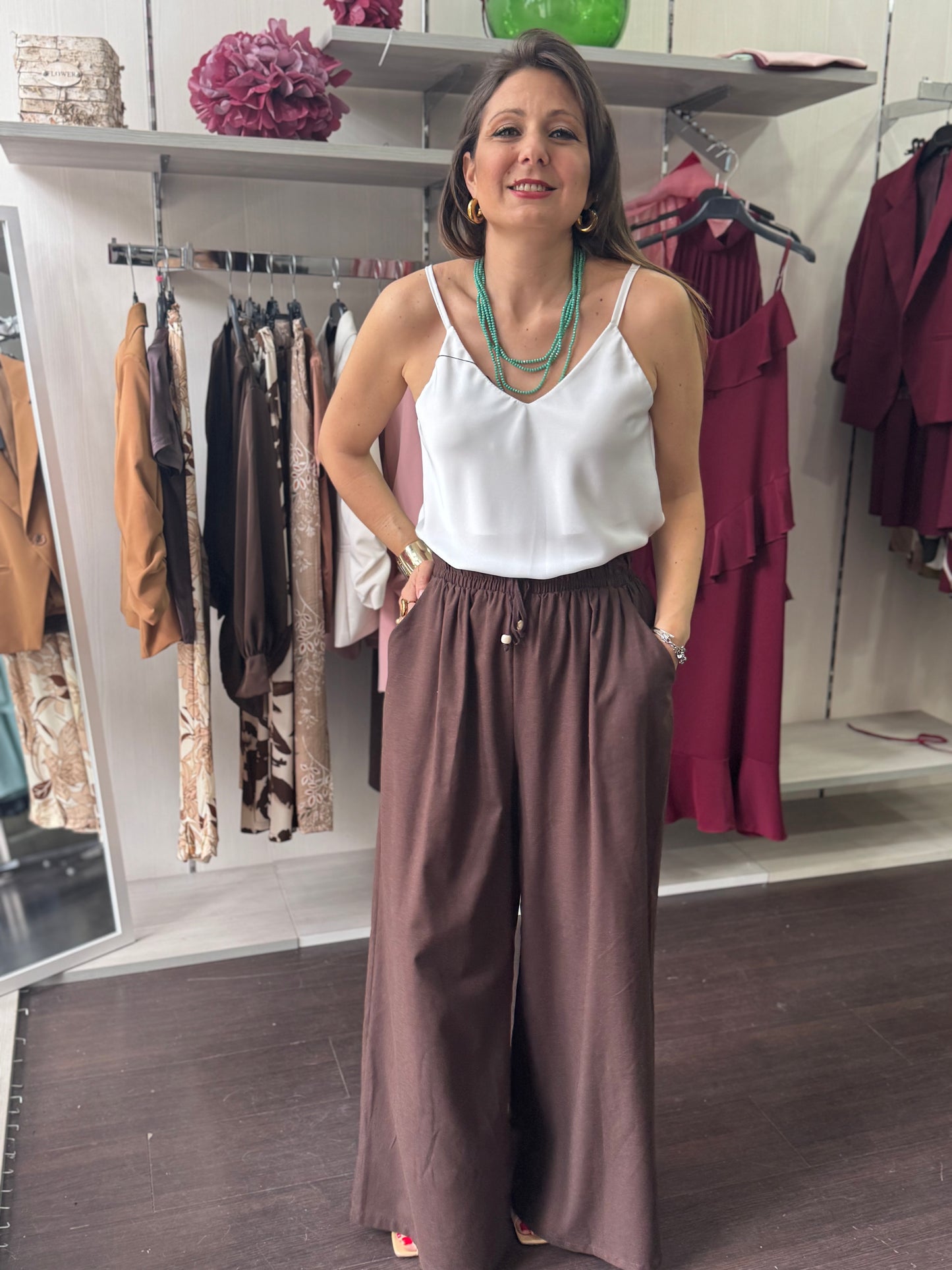 Top basic bianco