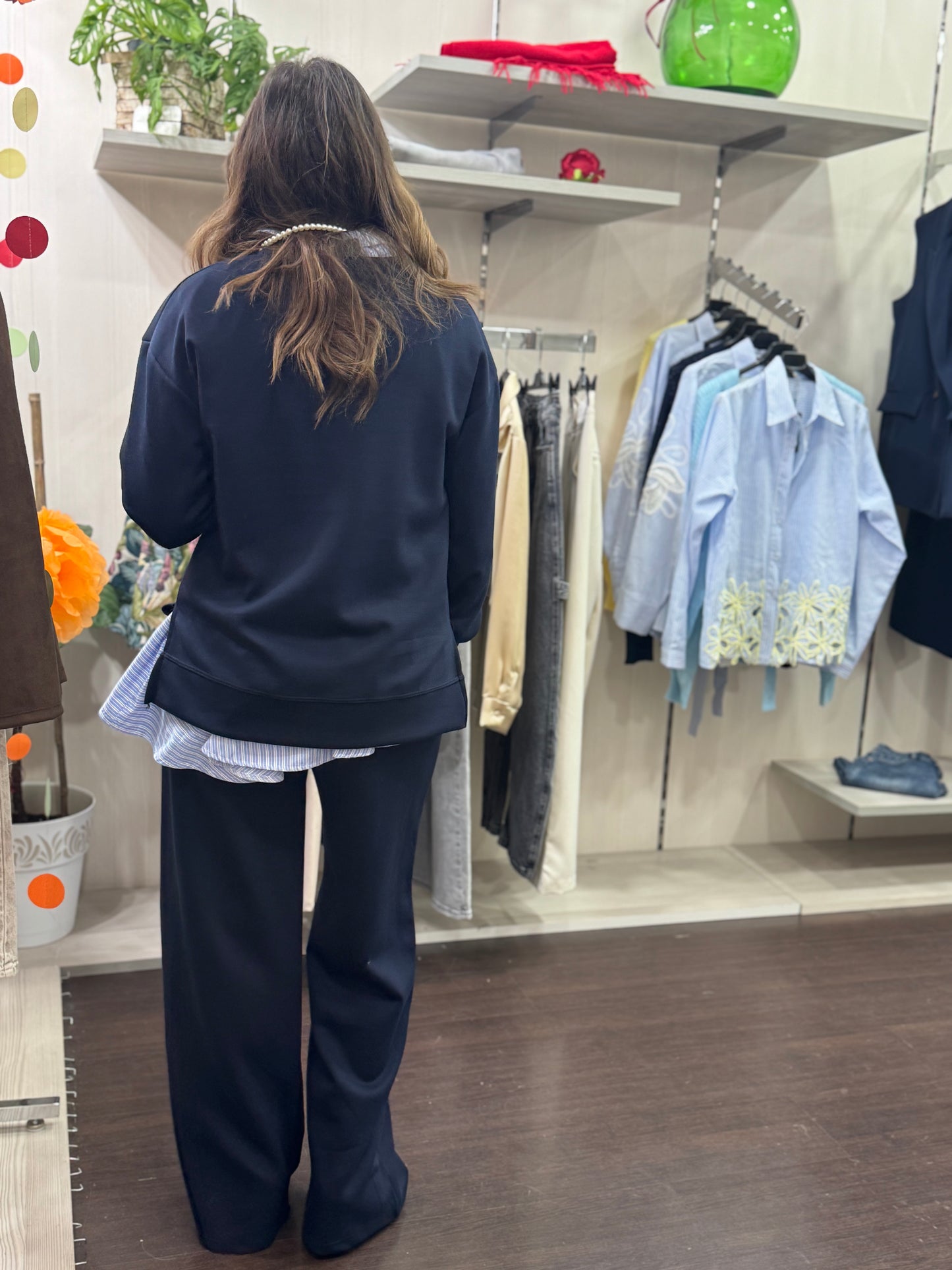 Pantalone Francesca blu