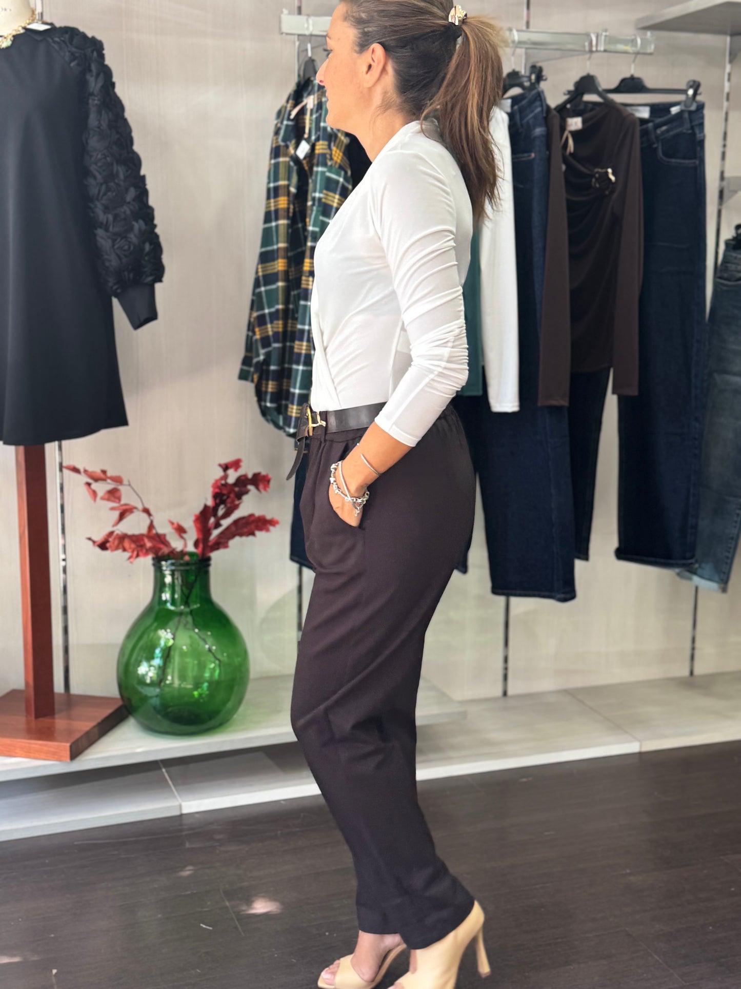 Pantalone Yoga cioccolato