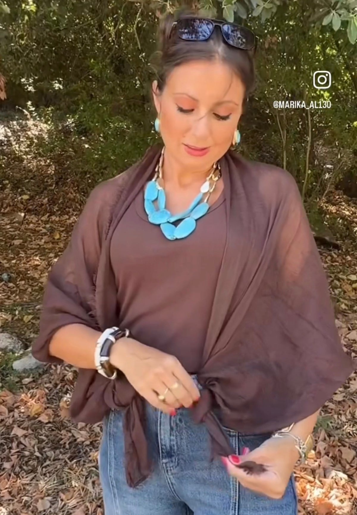 Pashmina cioccolato