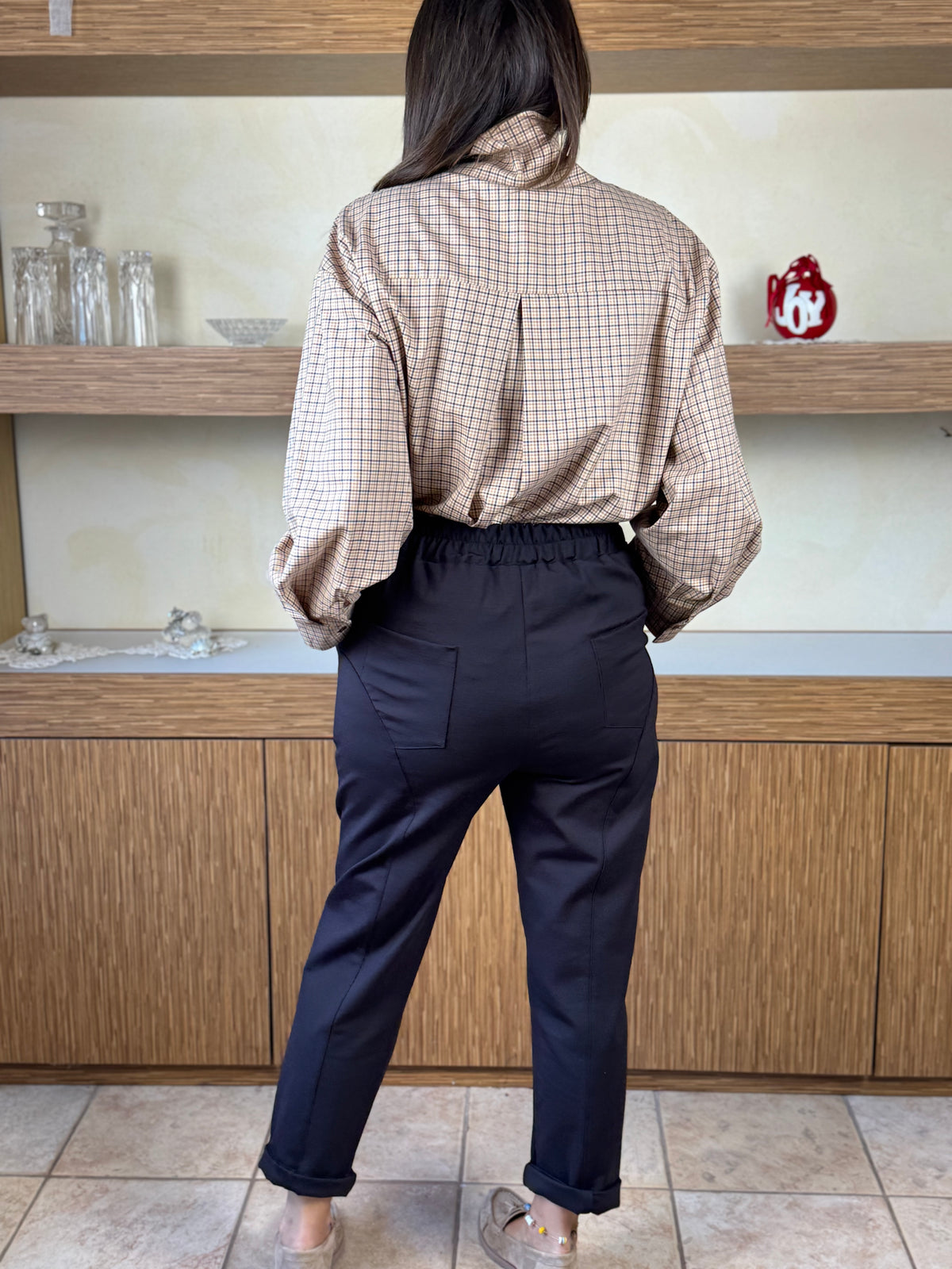Pantalone dritto cioccolato