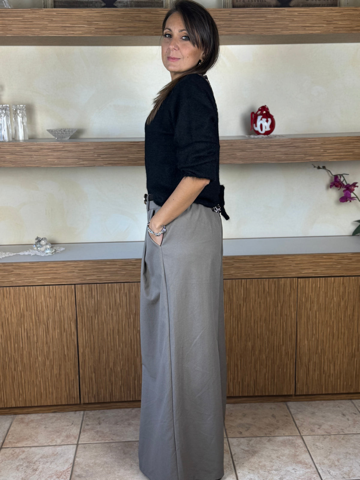 Pantalone pince topè