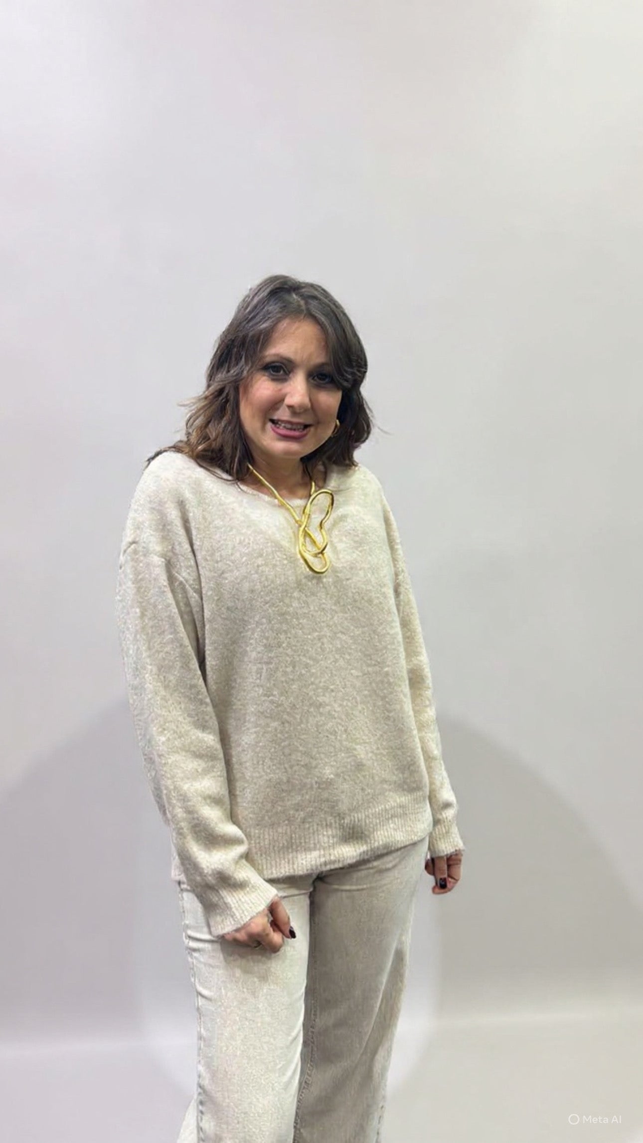 Maglioncino retro in pizzo