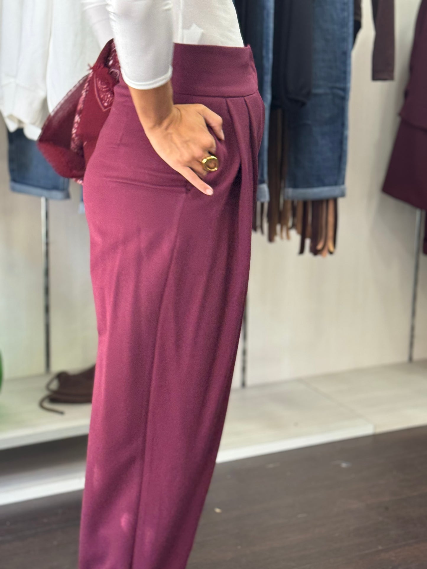 Pantalone jesolo Bordeaux
