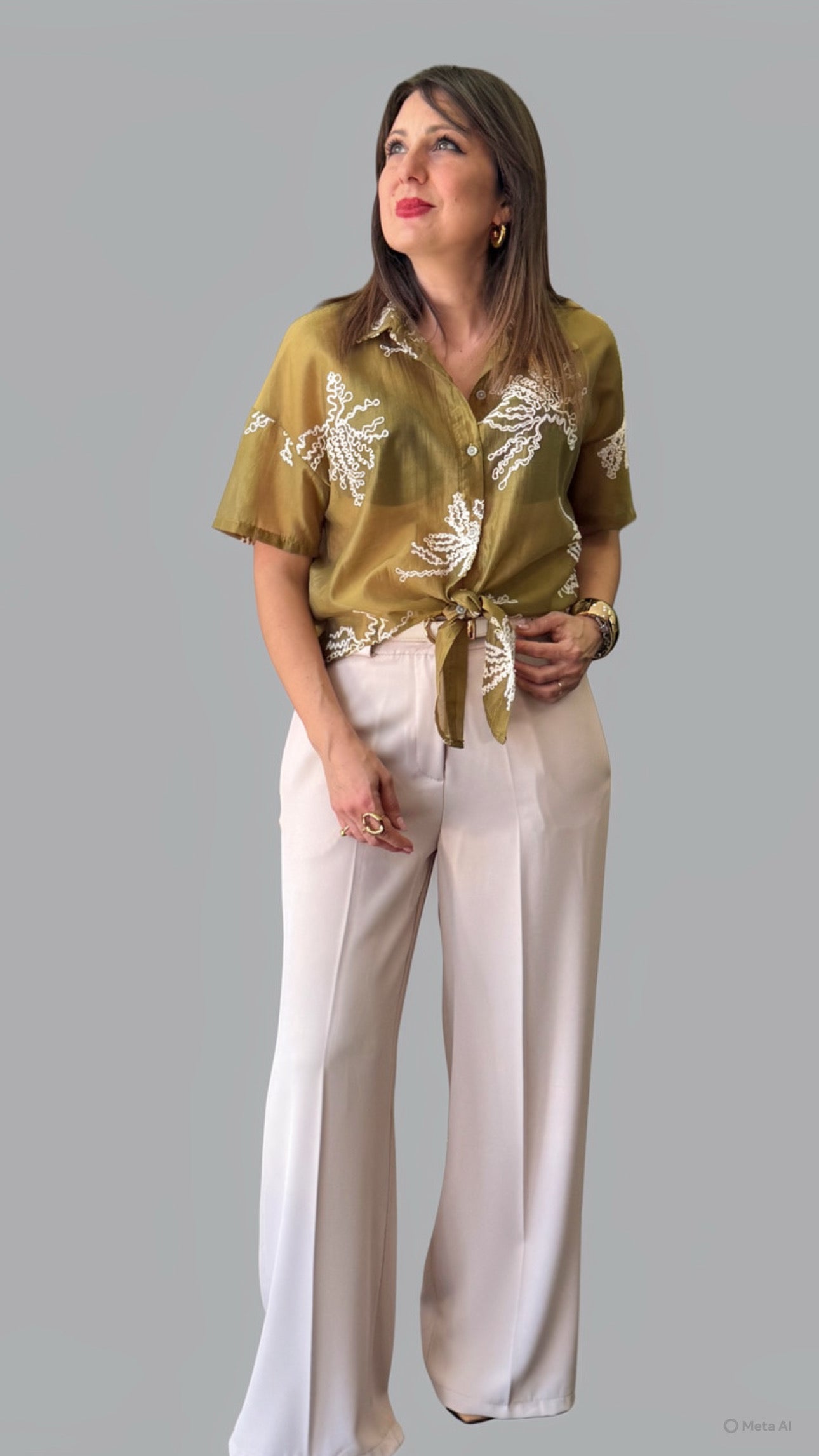 Pantalone panna cady