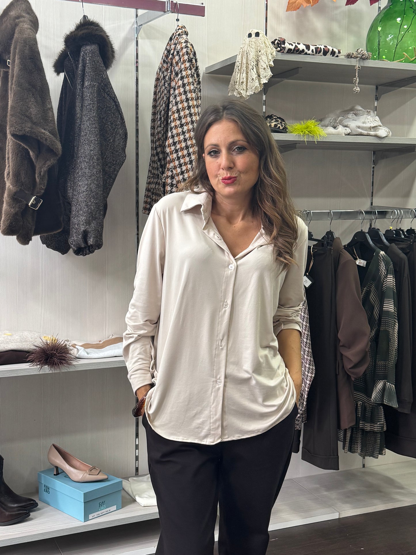 Camicia Ferrara sabbia