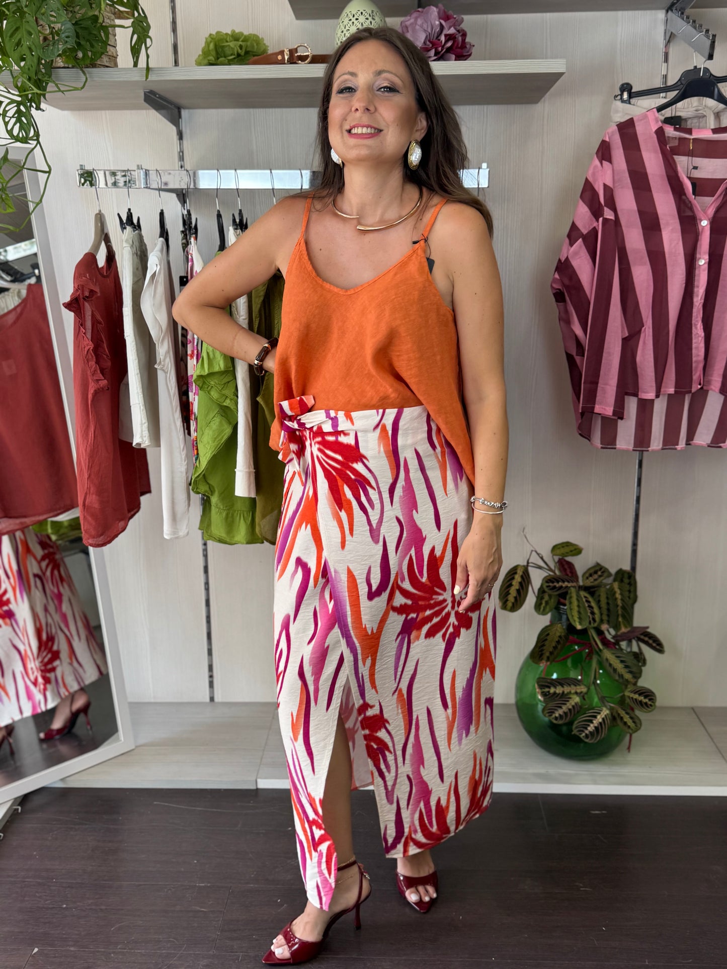 Top arancio