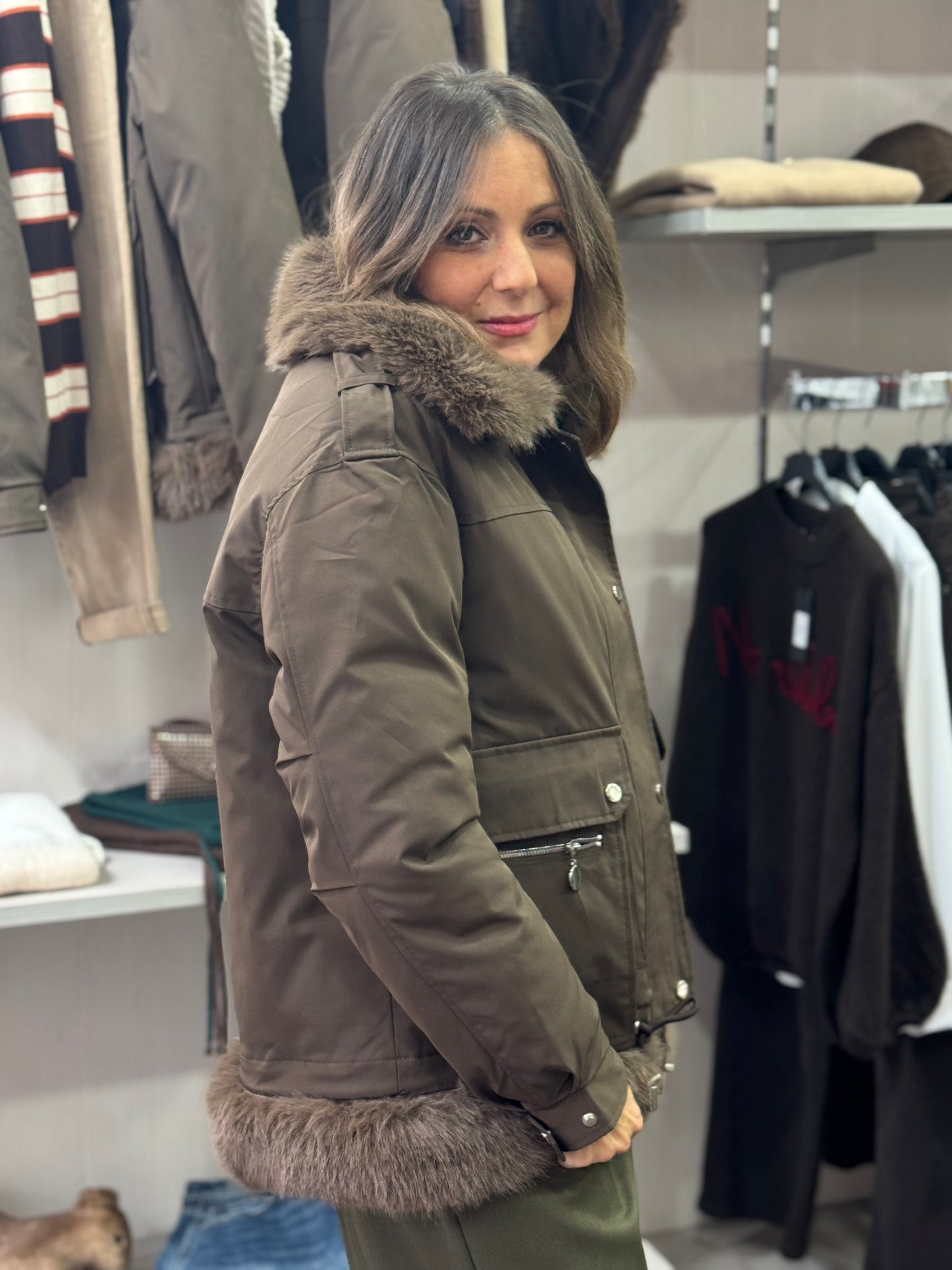 Giubbotto Canada cioccolato