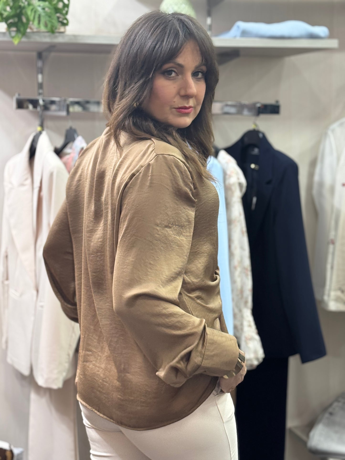 Camicia fiocco fango