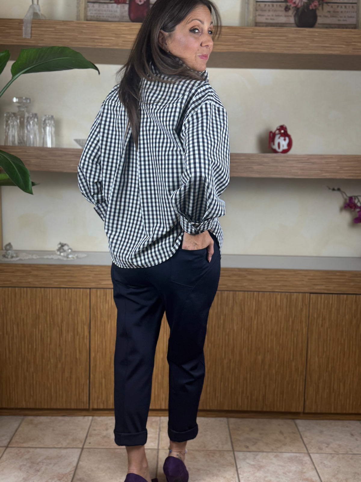 Camicia diagonale check