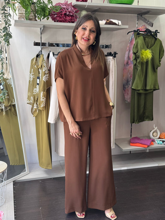 Pantalone cioccolato in cady