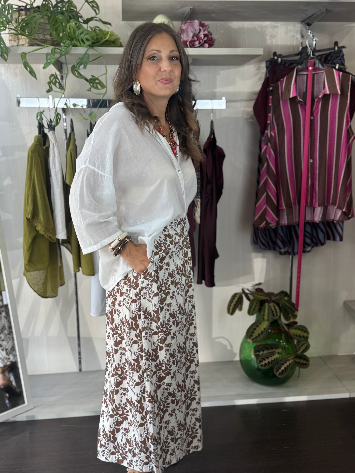 Pantalone fantasia cioccolato