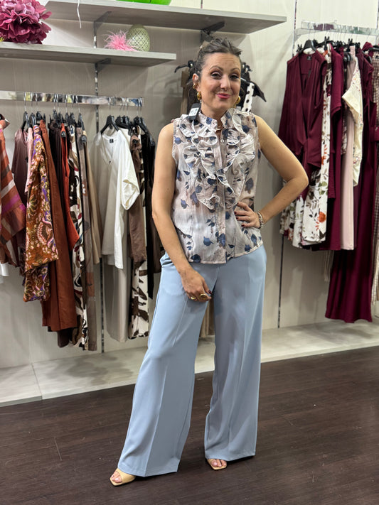 Pantalone cady celeste