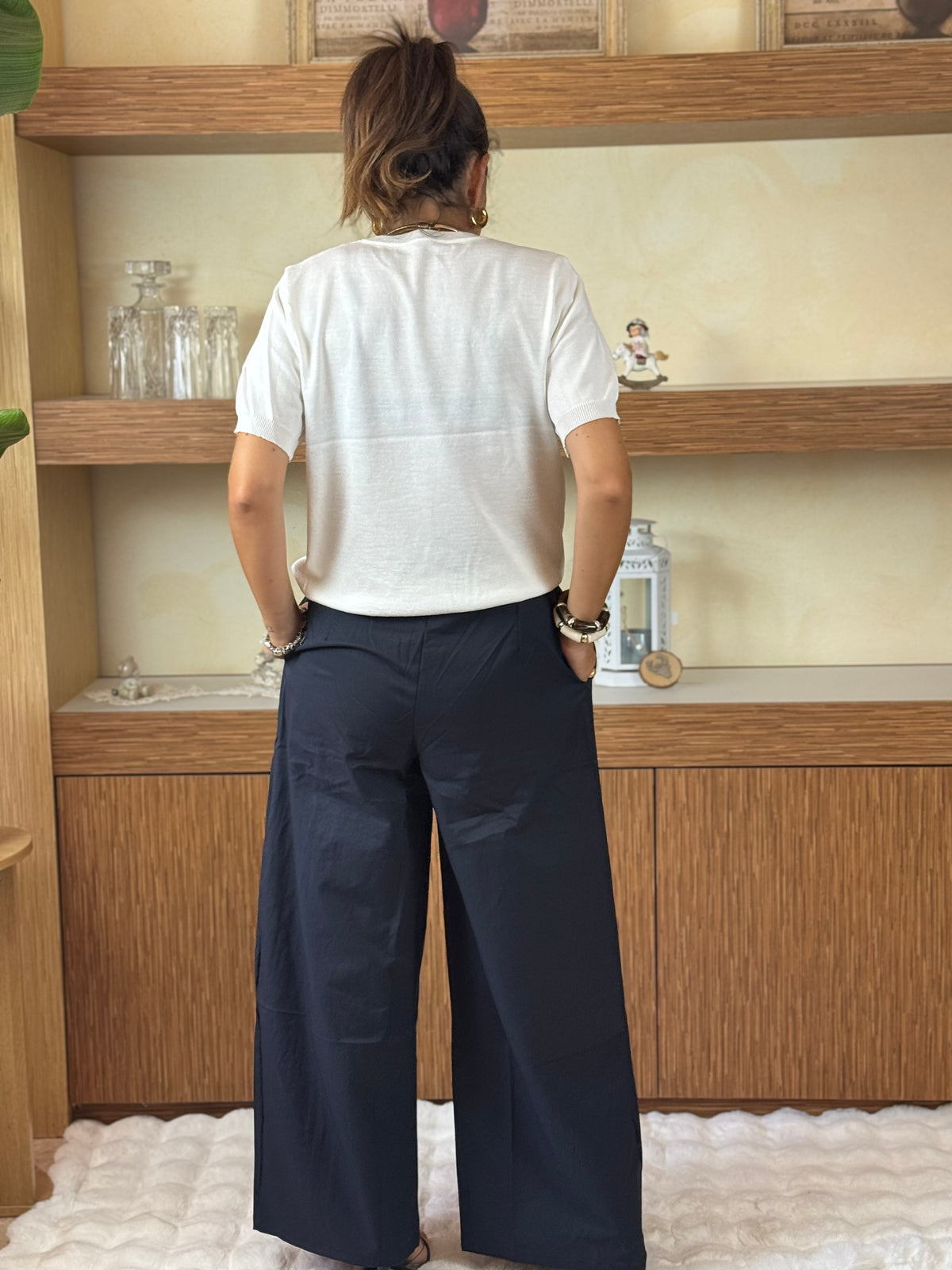 Pantalone Baloon blu