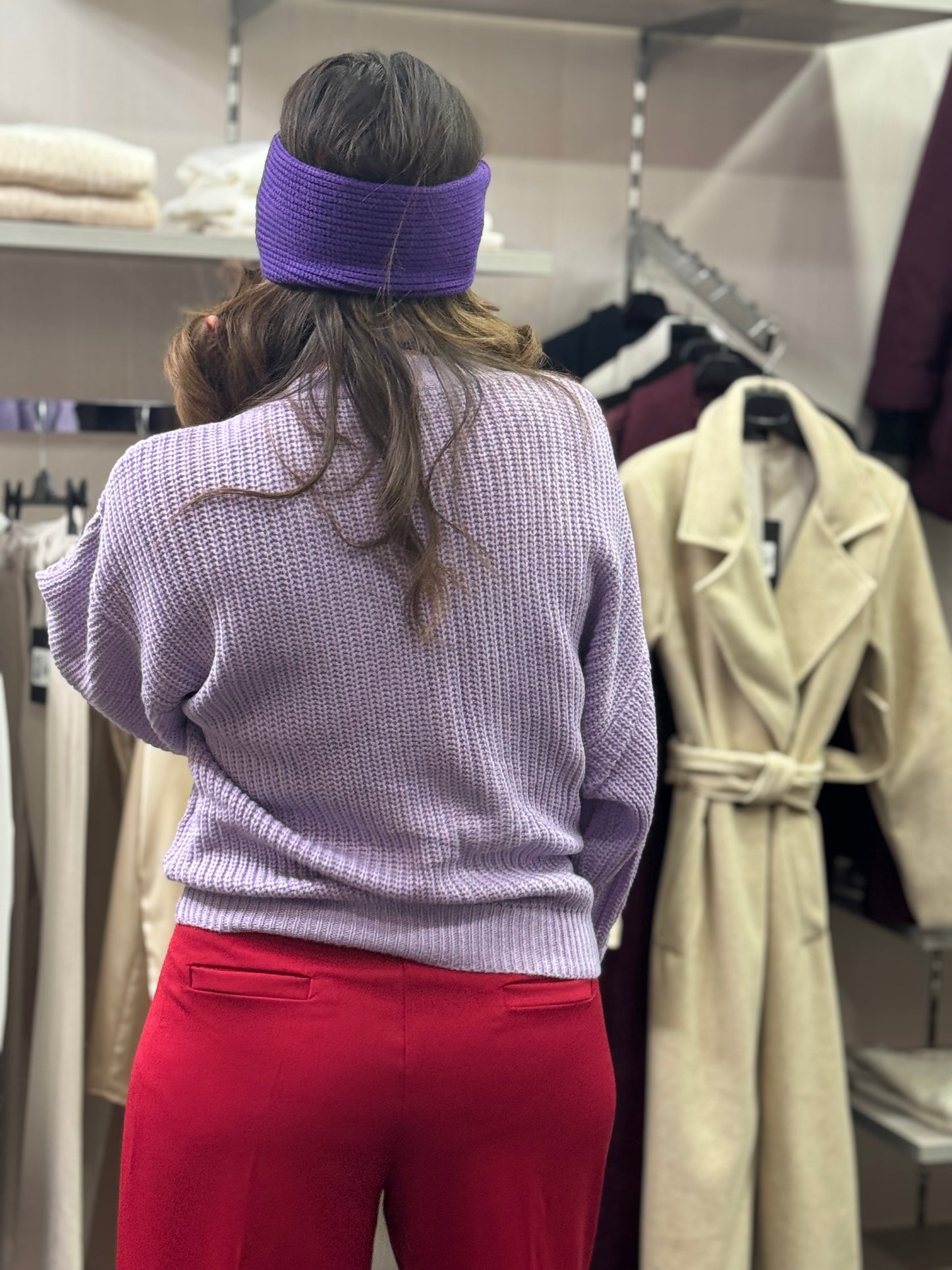 Fascia capelli viola