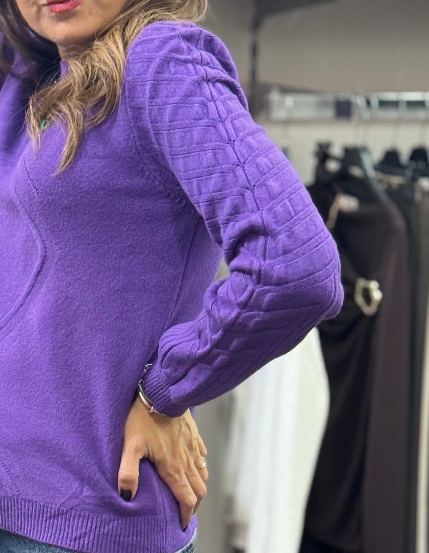 Maglioncino Washington viola