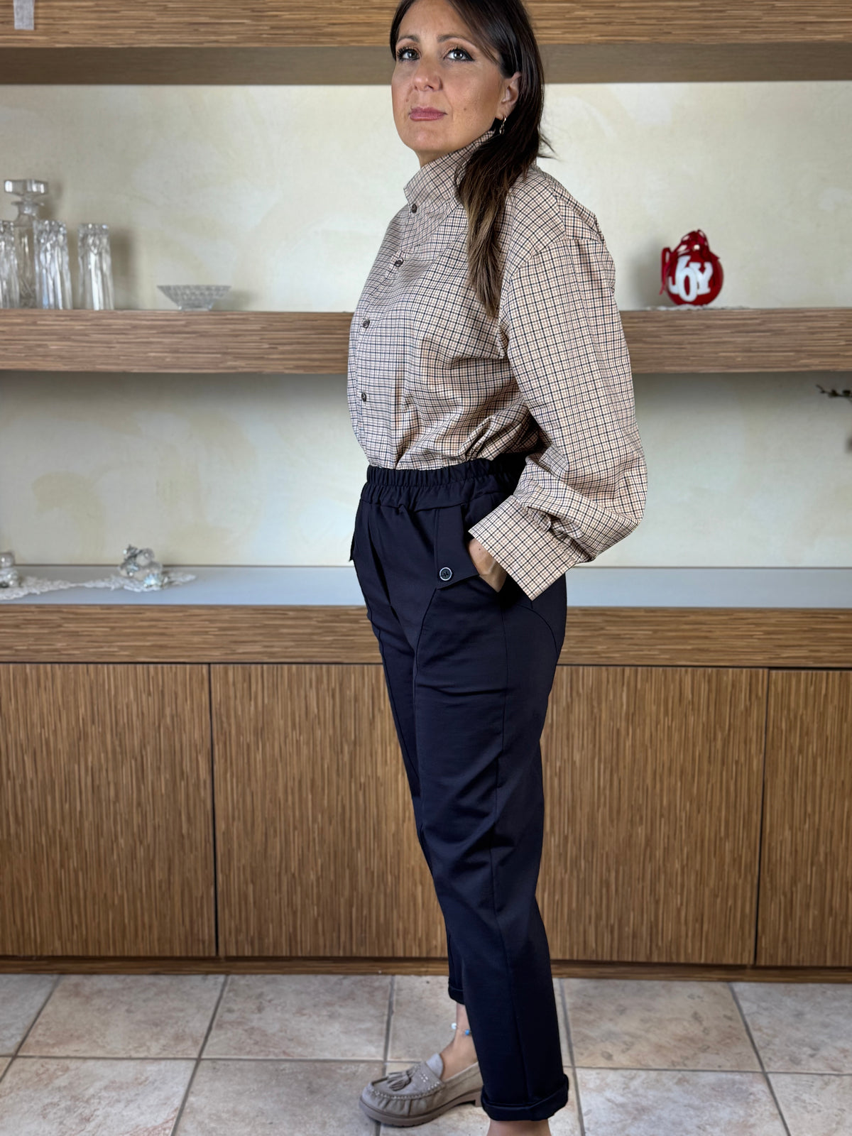 Pantalone dritto cioccolato