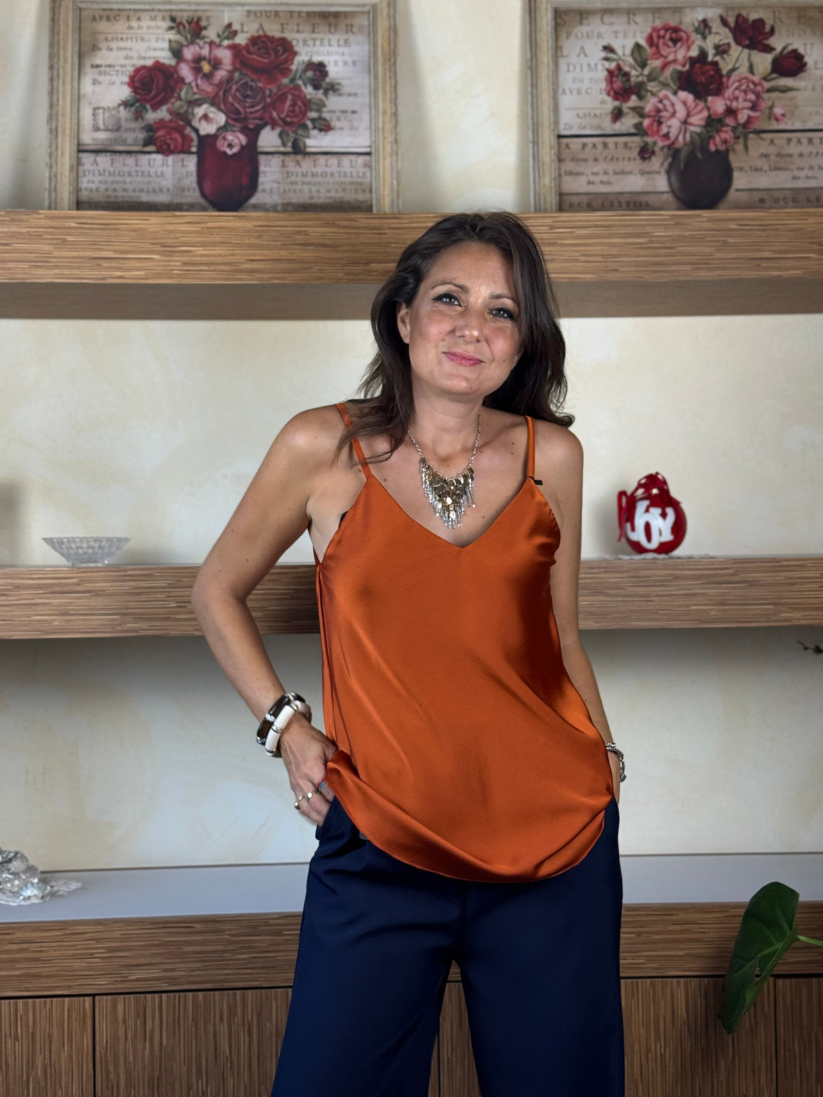 Top arancio