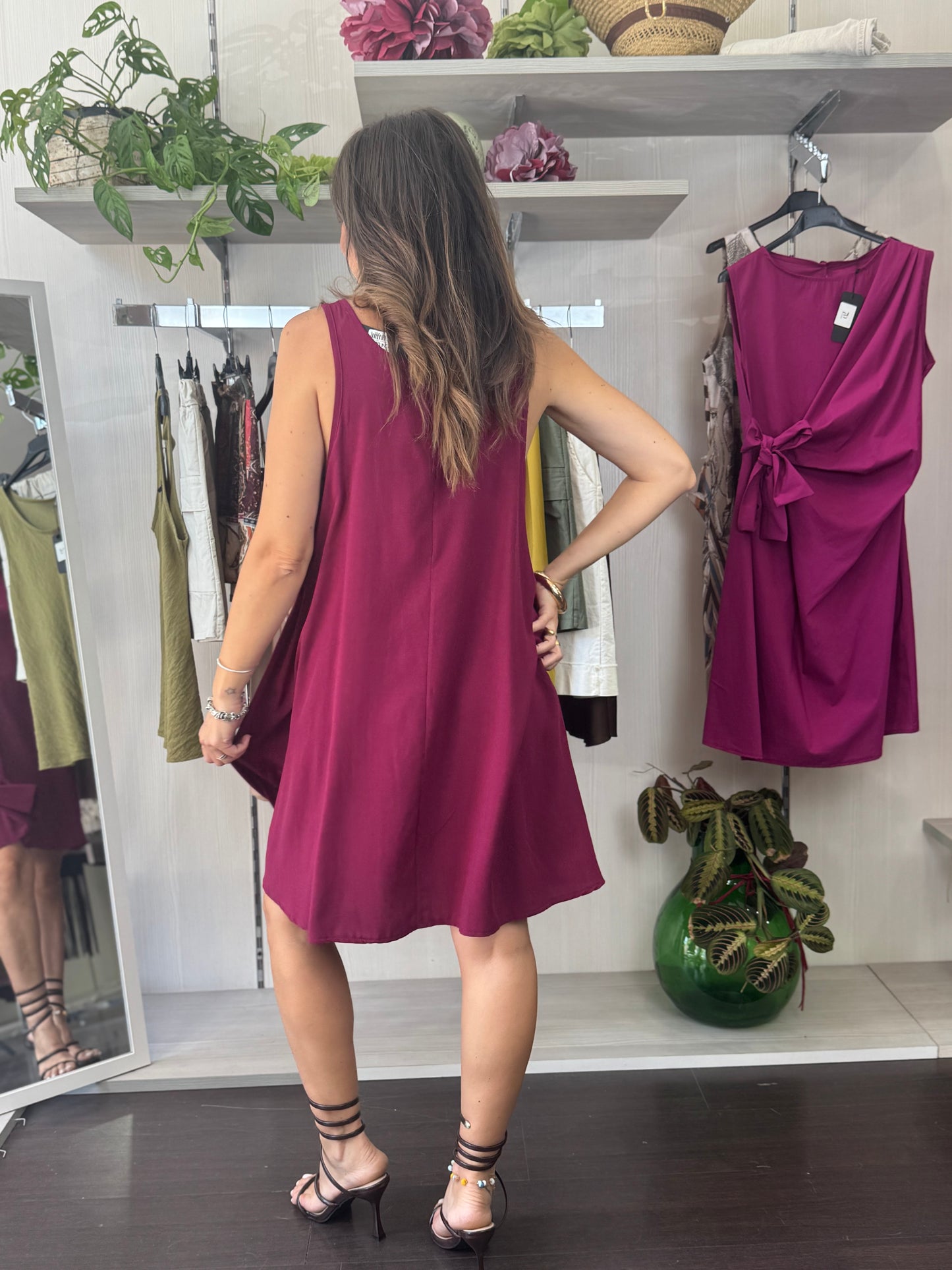 Abitino semplice bordeaux
