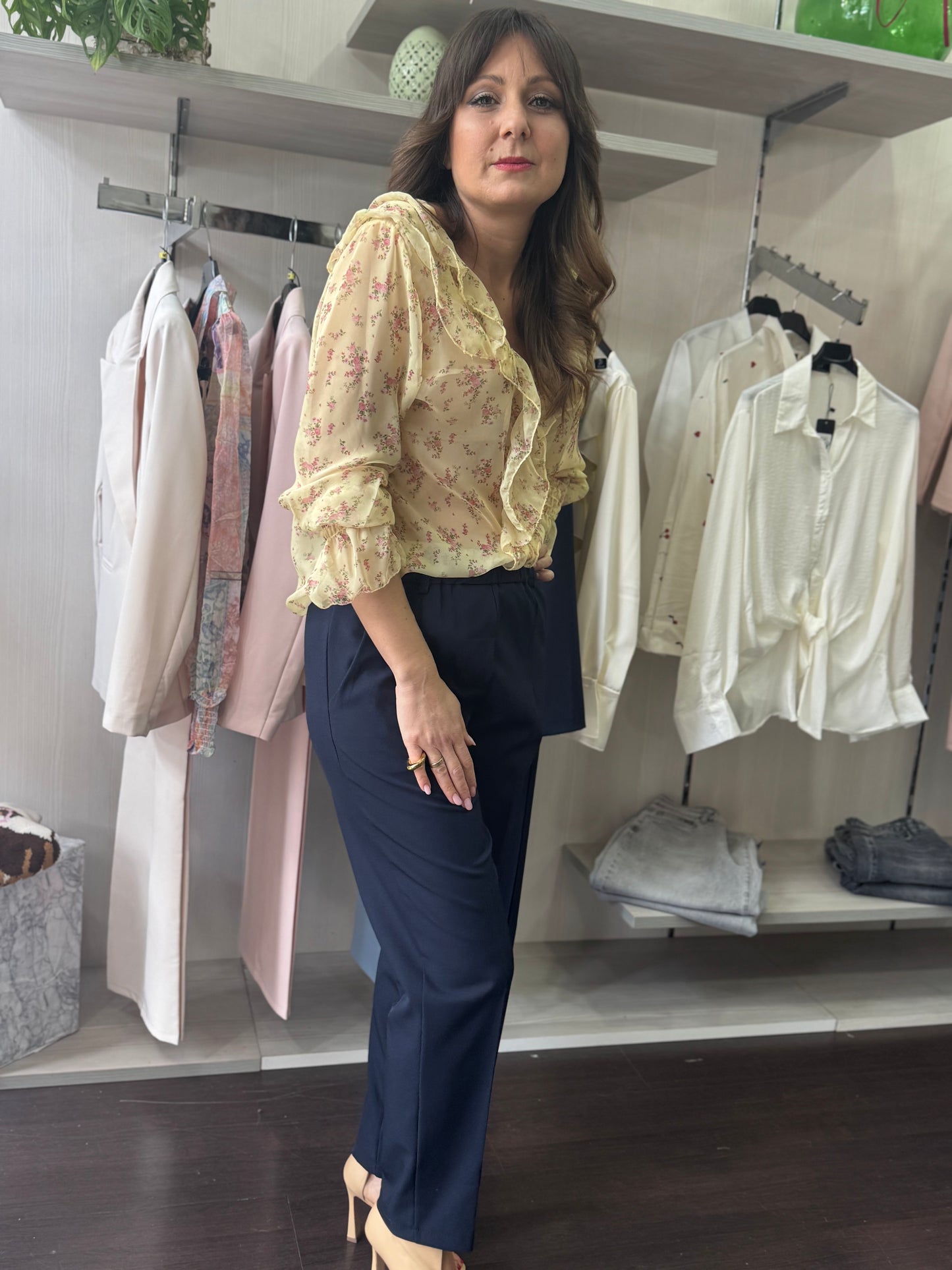 Blusa voilant giallo