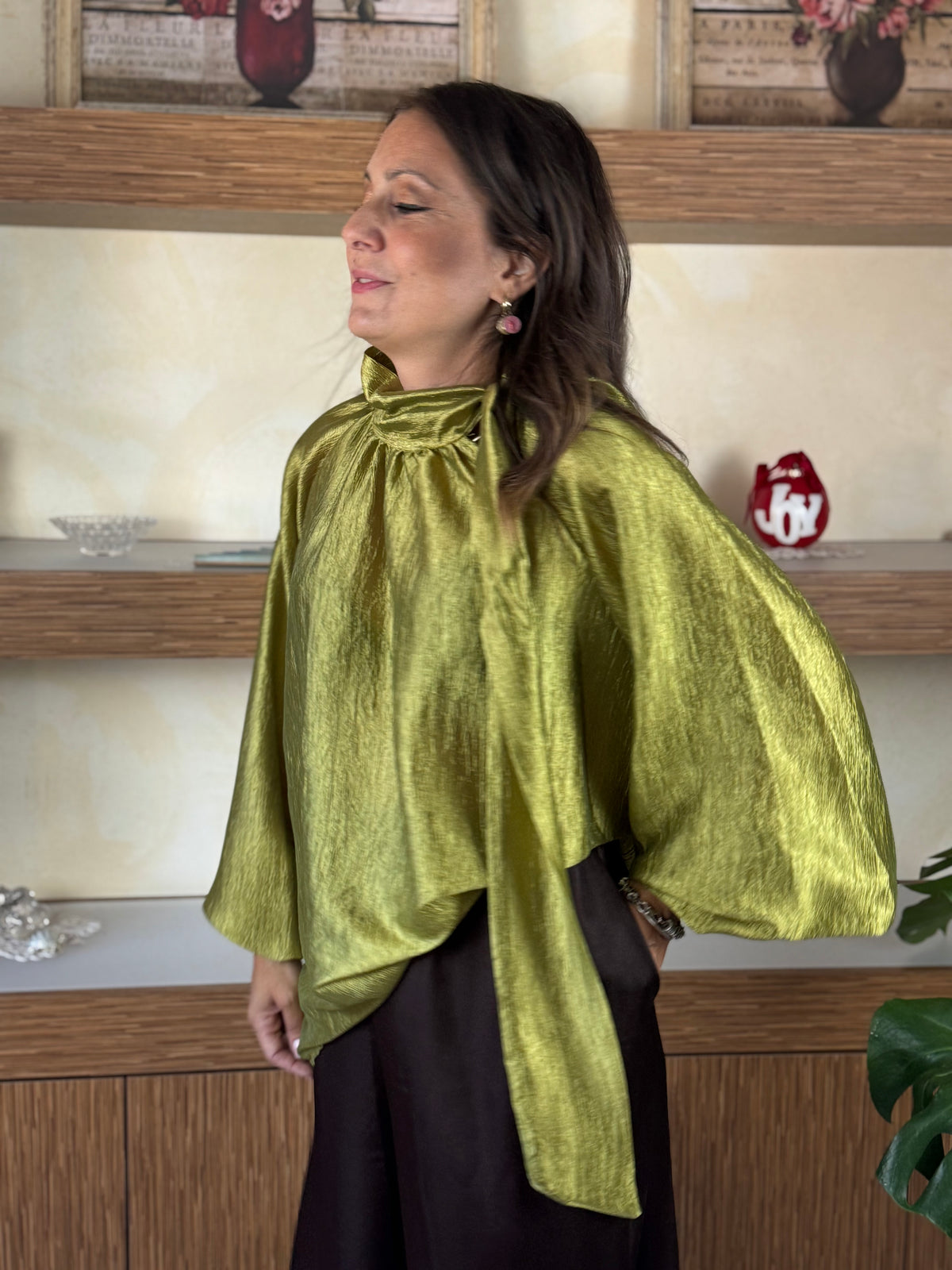 Blusa pistacchio
