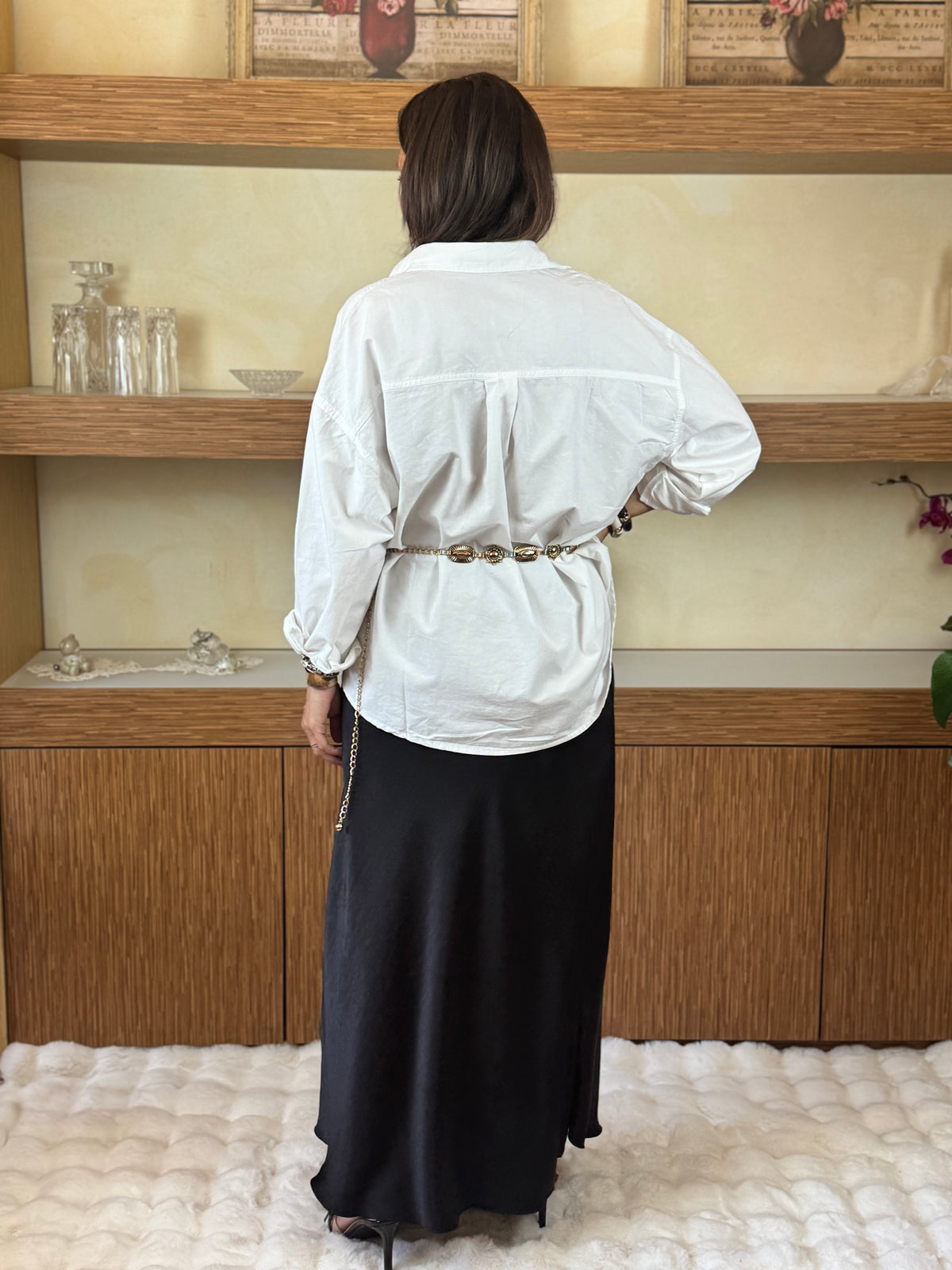 Camicia cotone doppio bianca