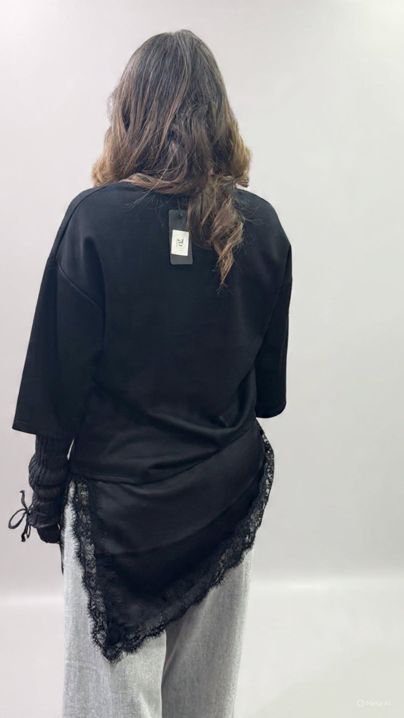 T-shirt lingerie nero