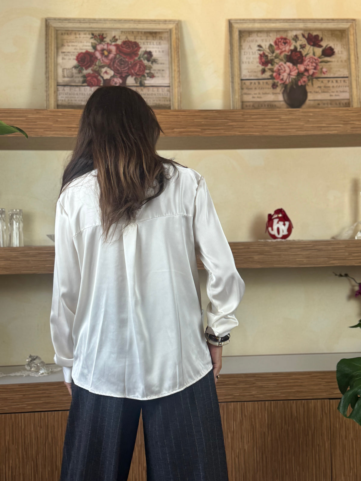 Camicia pizzo panna