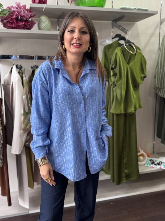 Camicia misto lino